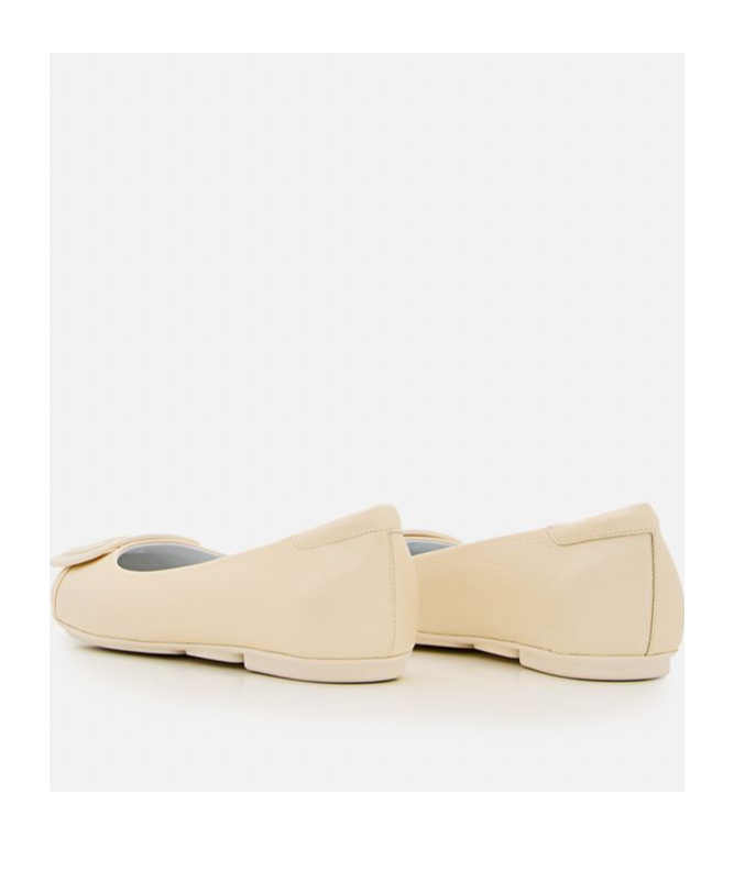 Hogan Flat Shoes With Decorative Buckle Detail In Nude