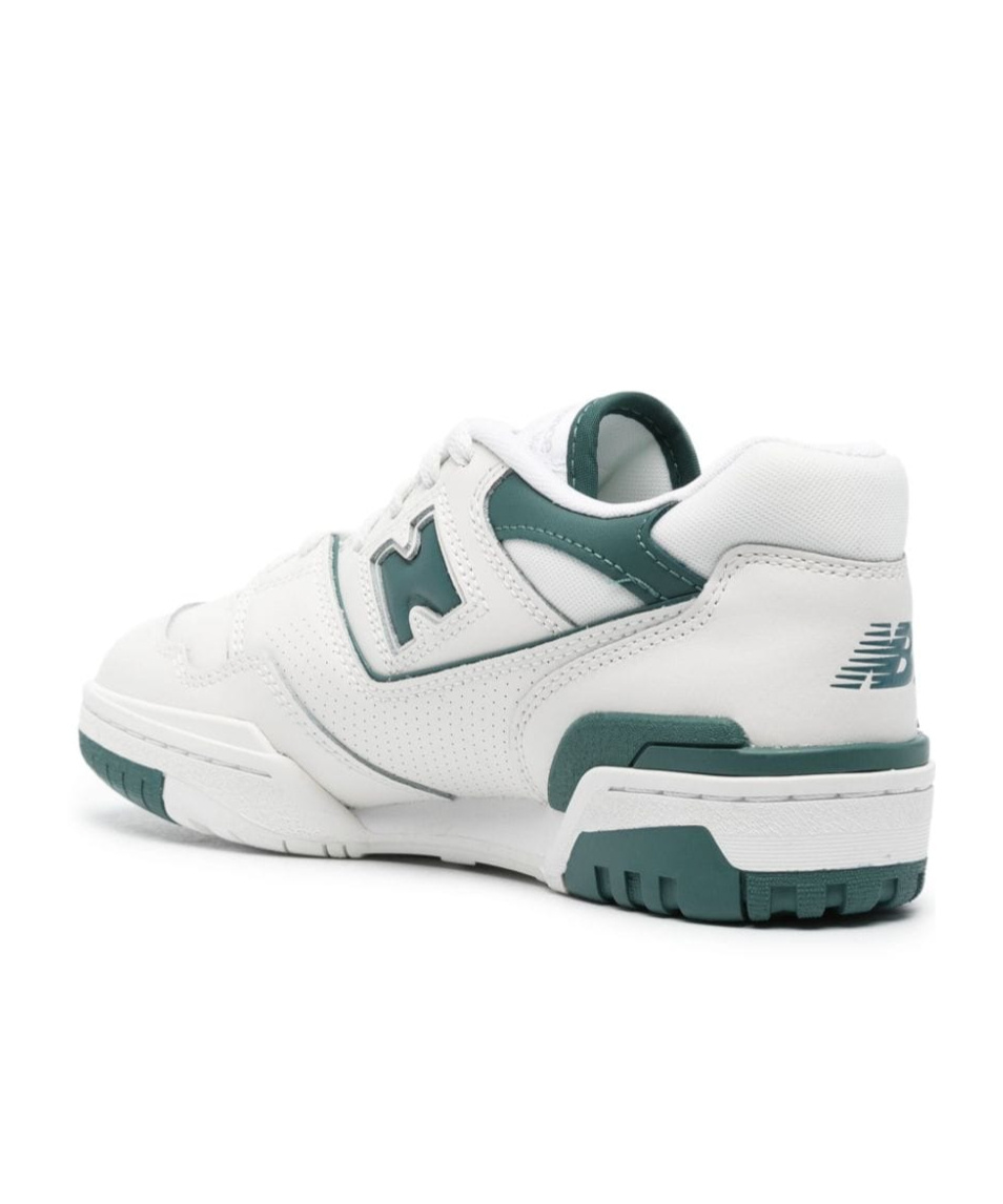 Shop New Balance 550 Leather Sneakers In White
