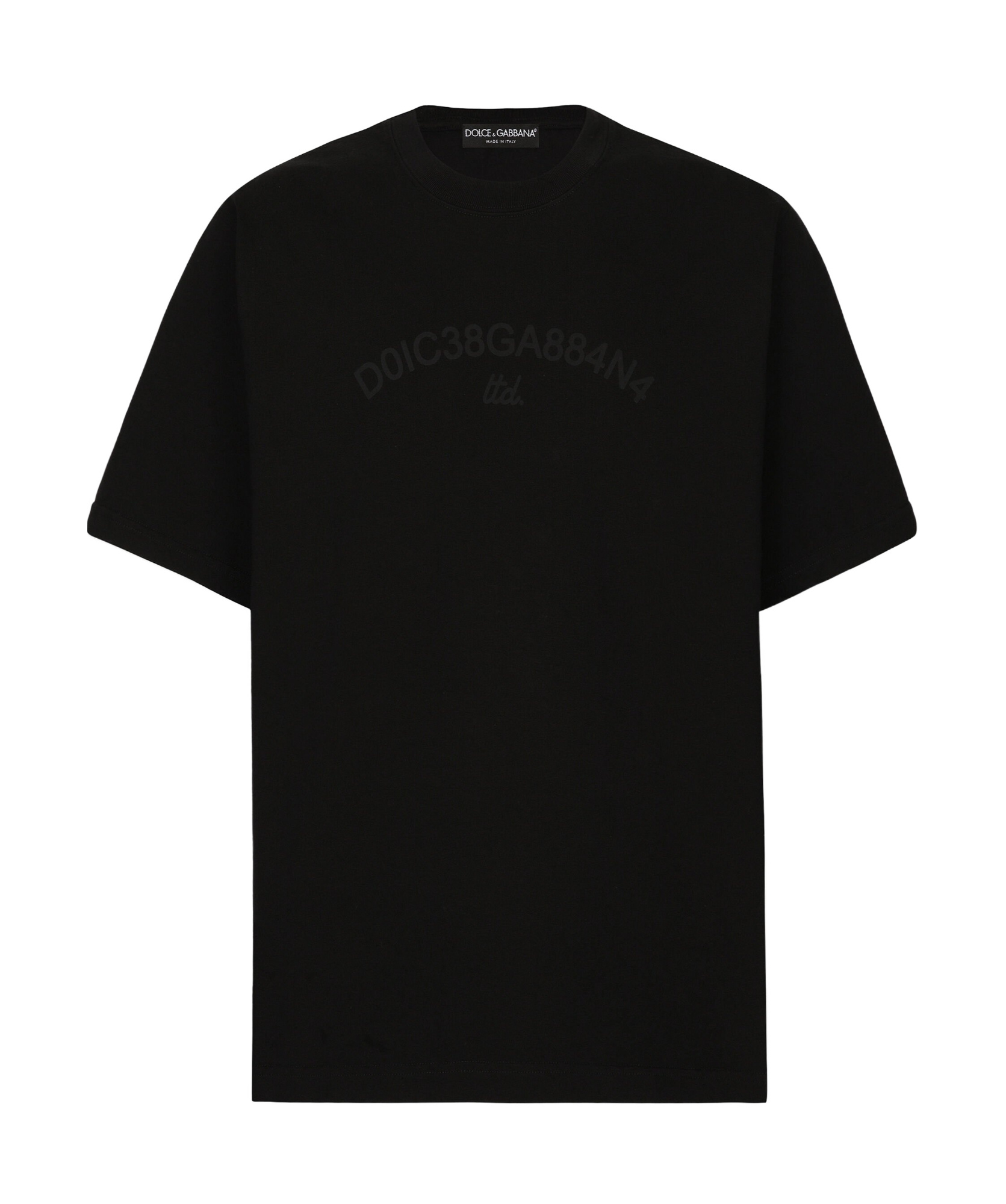 Dolce & Gabbana Jersey Crewneck T-shirt In Black