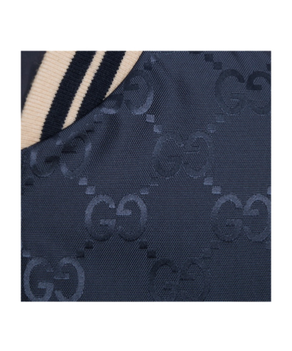 Gucci Gg Reversible Bomber Jacket In Black