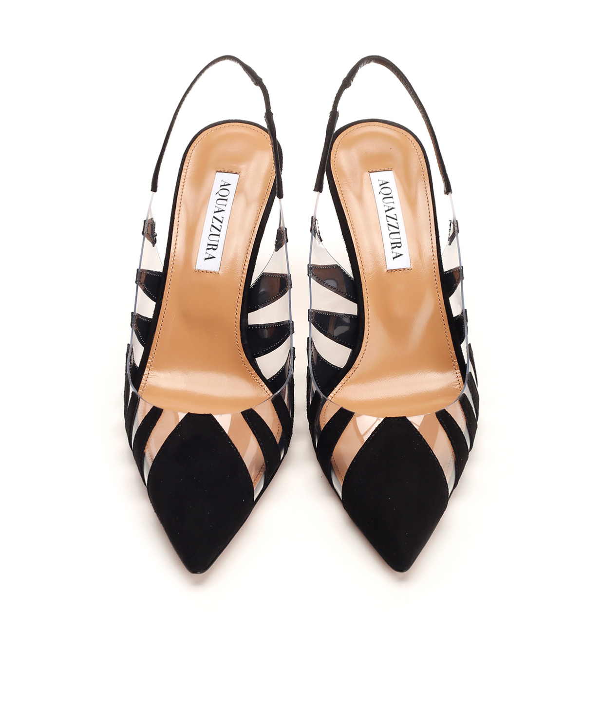 Aquazzura Hot Rumor Sling 105 Pumps In Black