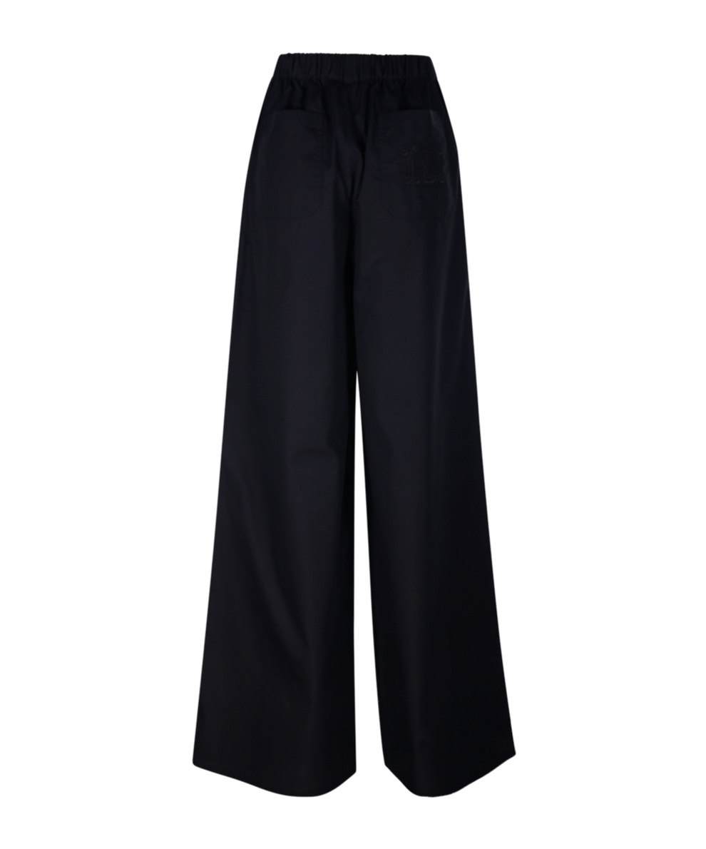 Max Mara Loose Waist Casual Pants In Black