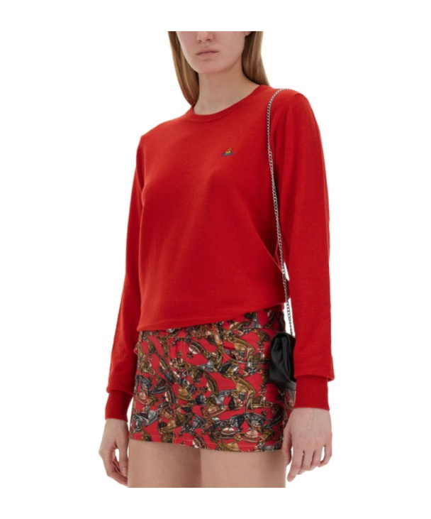 Vivienne Westwood Red Wool And Cashmere Blend Sweater In Red