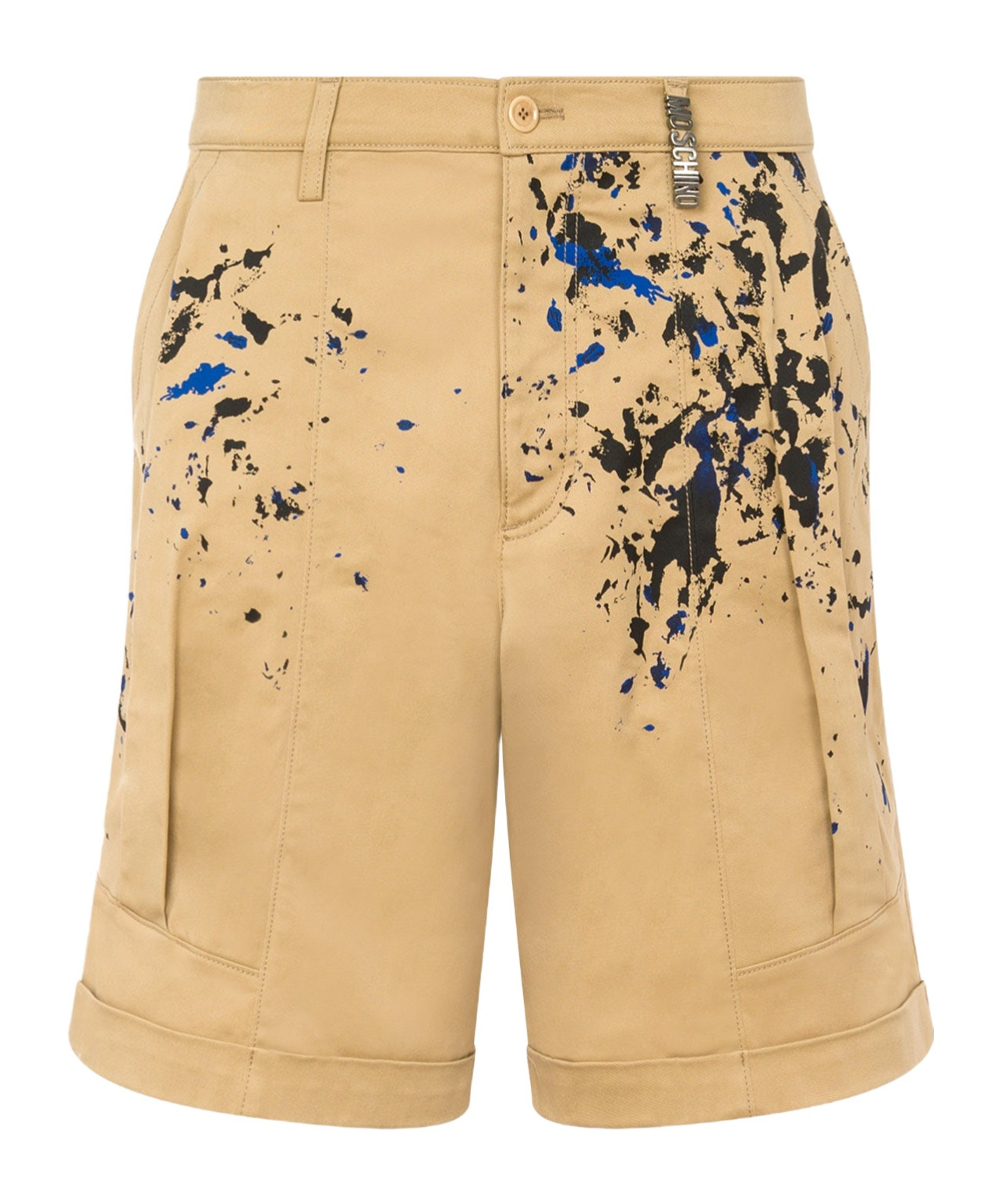 Moschino Couture Bermuda Cargo In Nude
