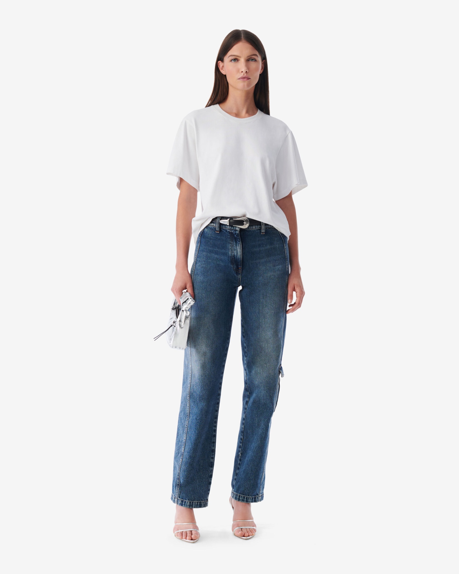 IRO IRO EDJY OPEN BACK SHORT-SLEEVED T-SHIRT