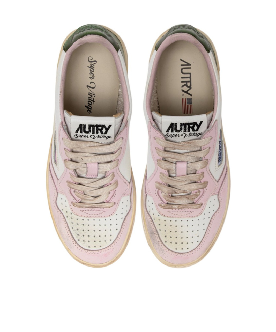 Autry Round Head Low-cut Skate Shoes In Nude