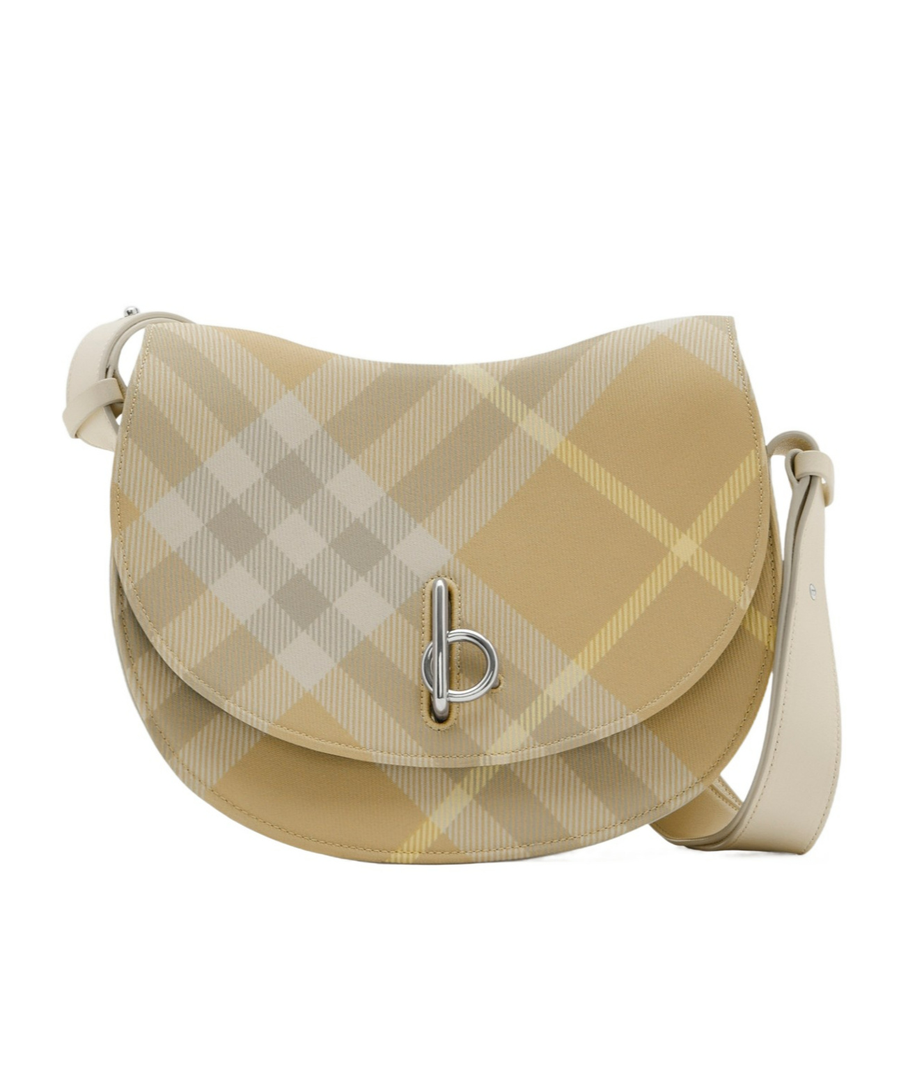 Burberry Beige Rocking Horse Medium Shoulder Bag In Nude