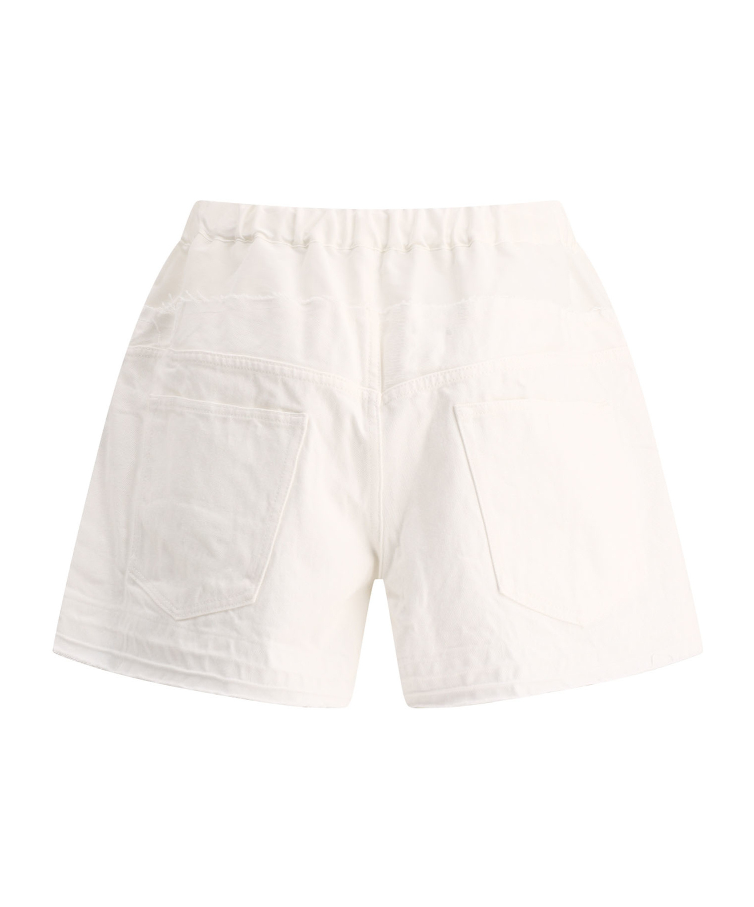 Sacai Waist Drawstring Shorts In White