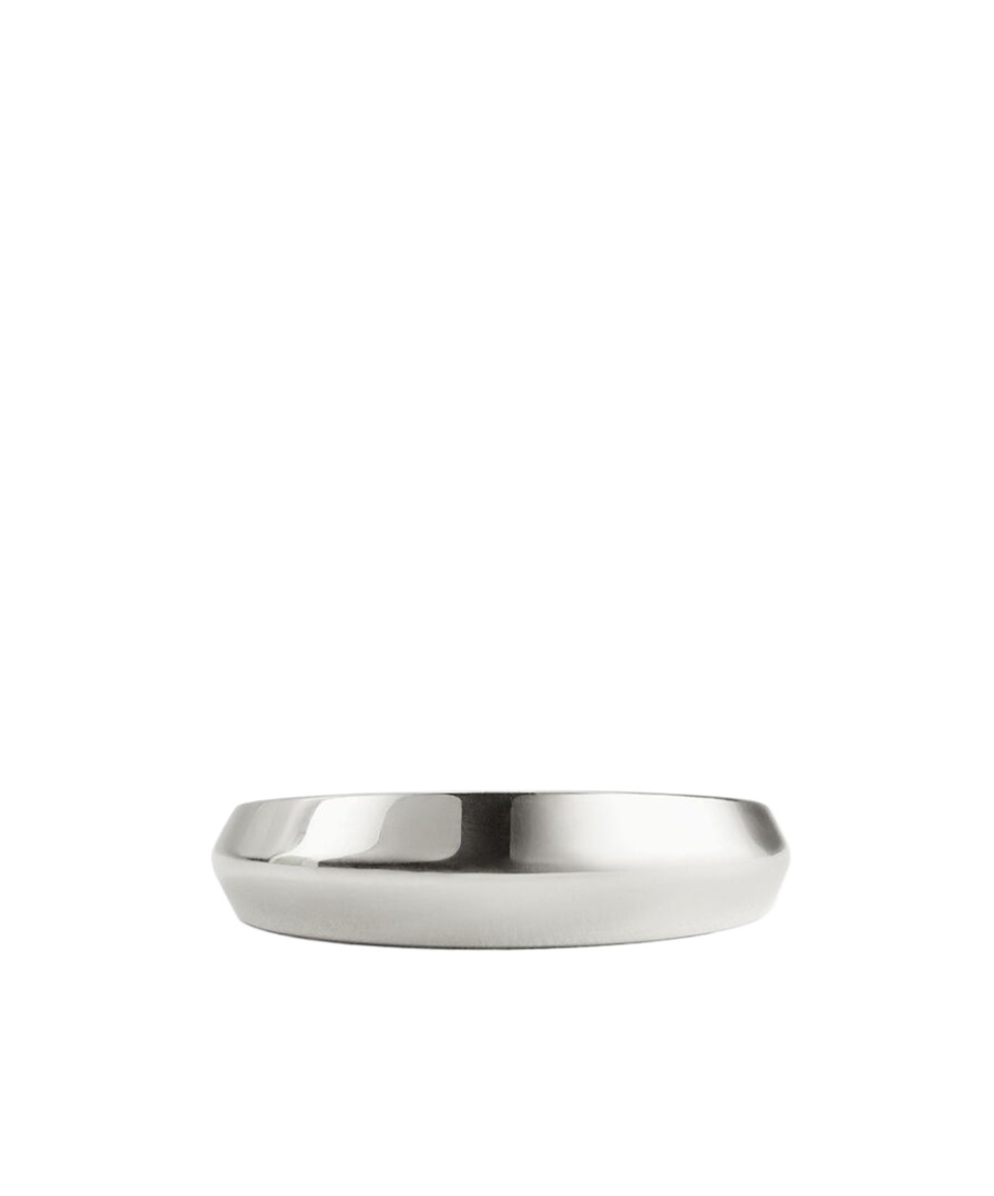 Bottega Veneta Chain Link Detail Ring In White