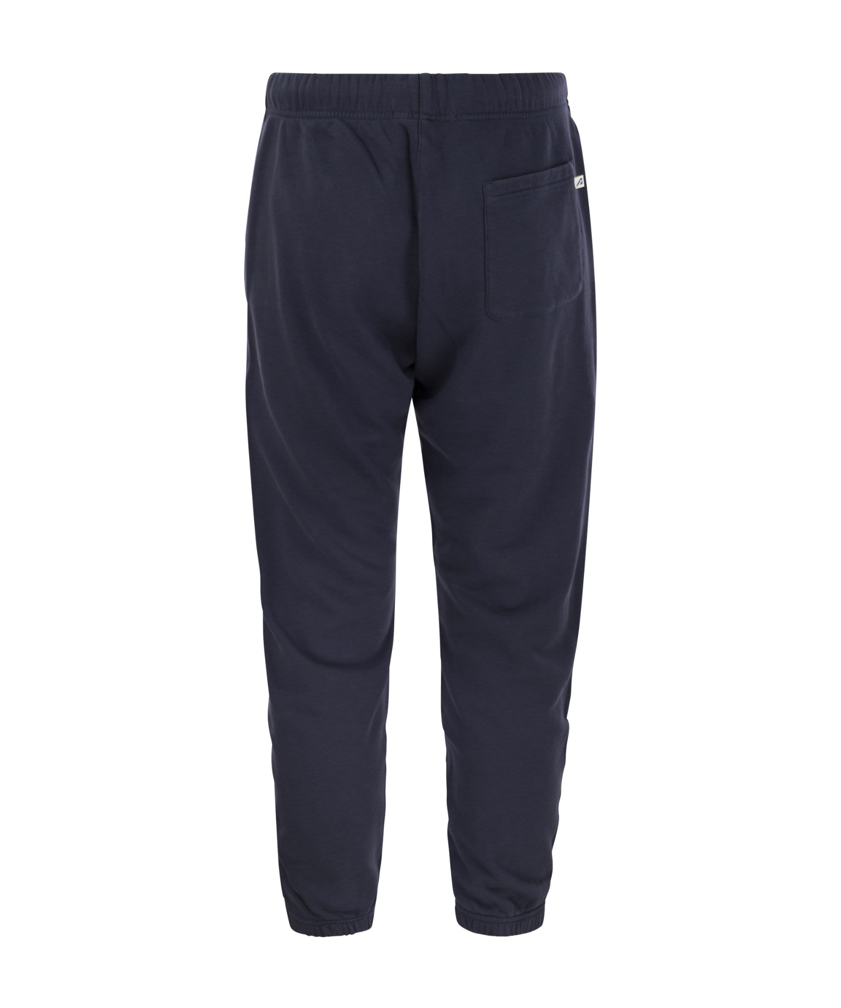 Autry Tapered Cotton Track Pants In Black