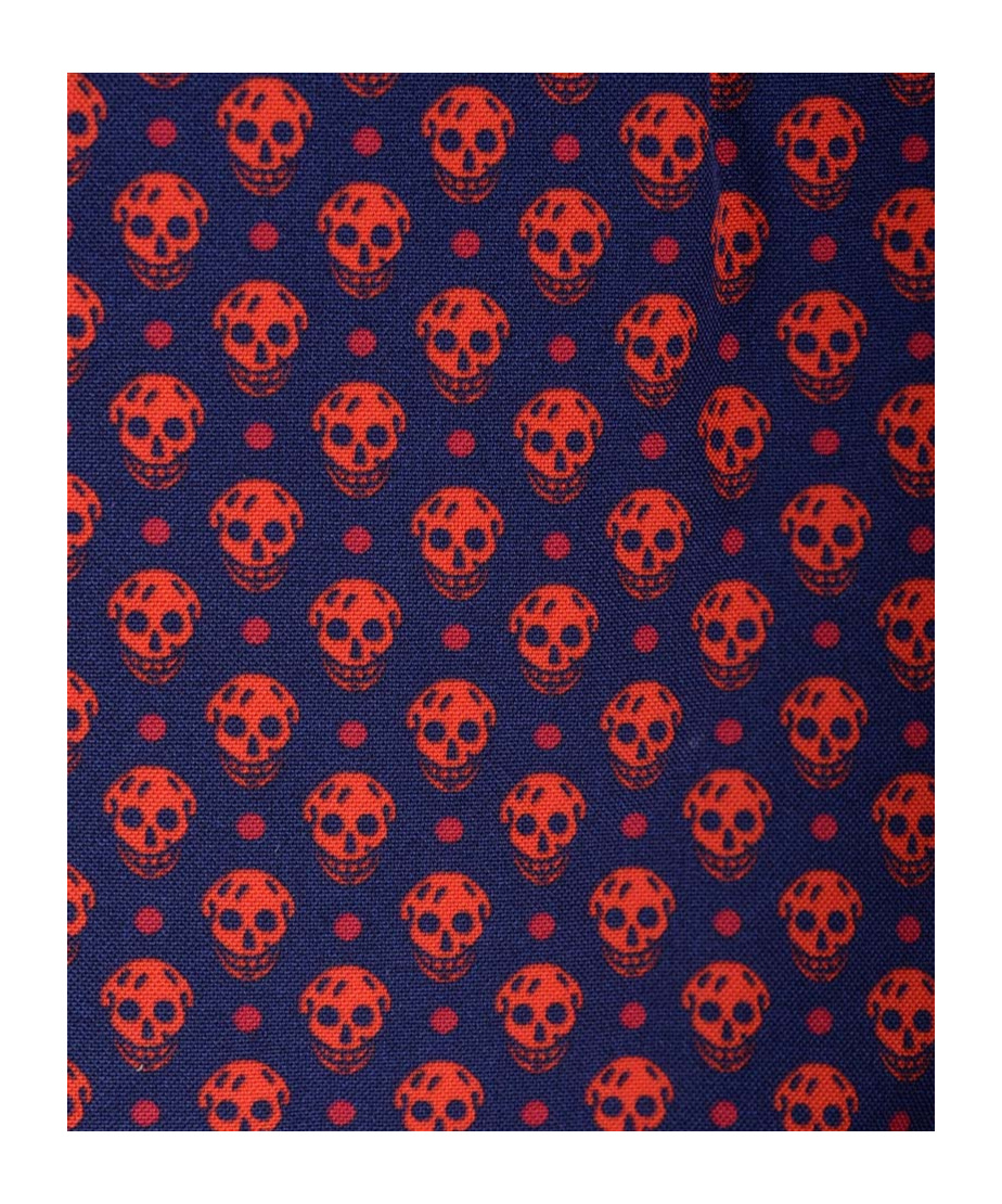 Alexander Mcqueen Skull Polka Dot-print Swim Shorts In Multicolor