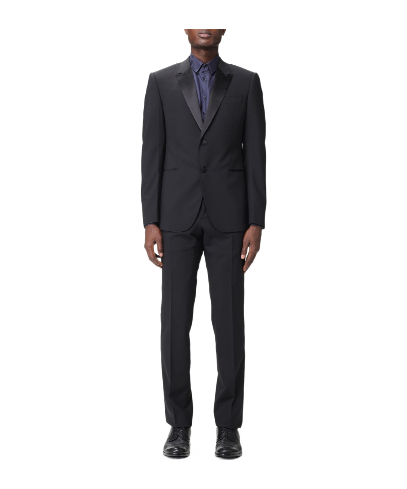 EMPORIO ARMANI SINGLE-BREASTED VIRGIN WOOL-BLEND SUIT