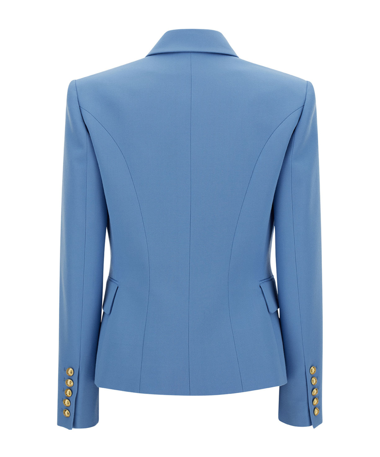 Balmain 6 Btn Grain De Poudre Jacket In Blue