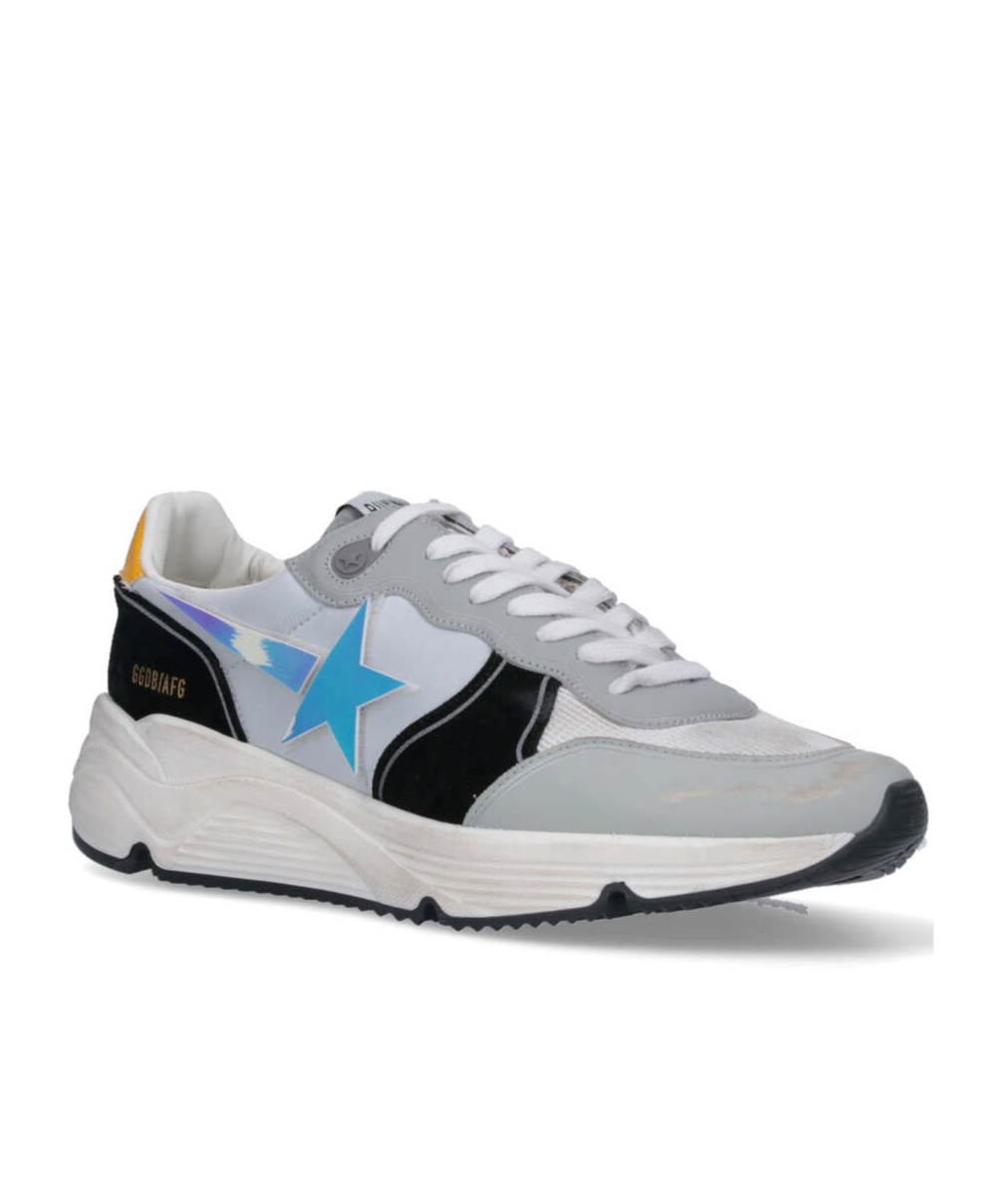 Golden Goose Running Sole Chunky Sneakers In White