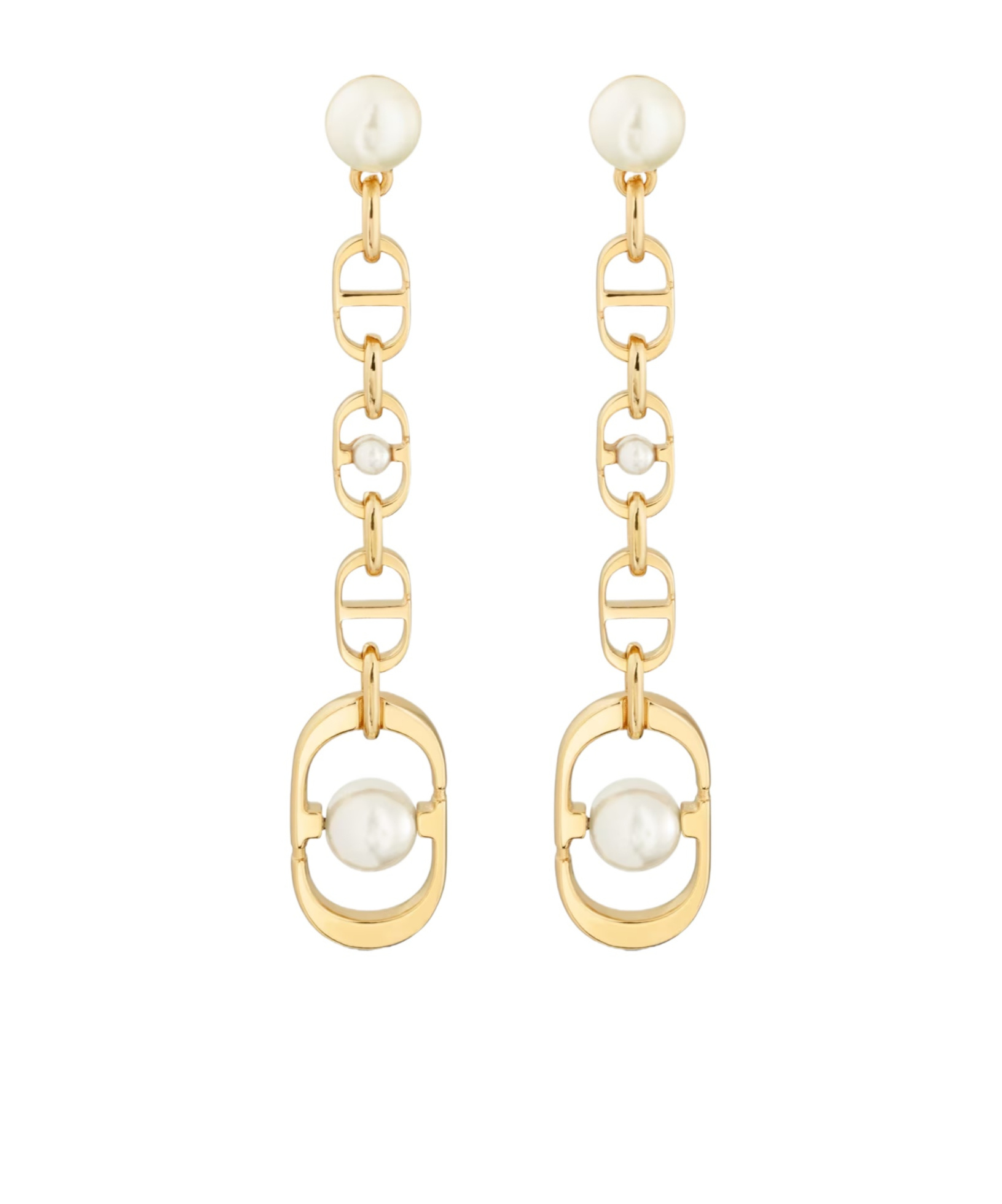 Shop Dior 30 Montaigne Jolie Earrings In Yellow