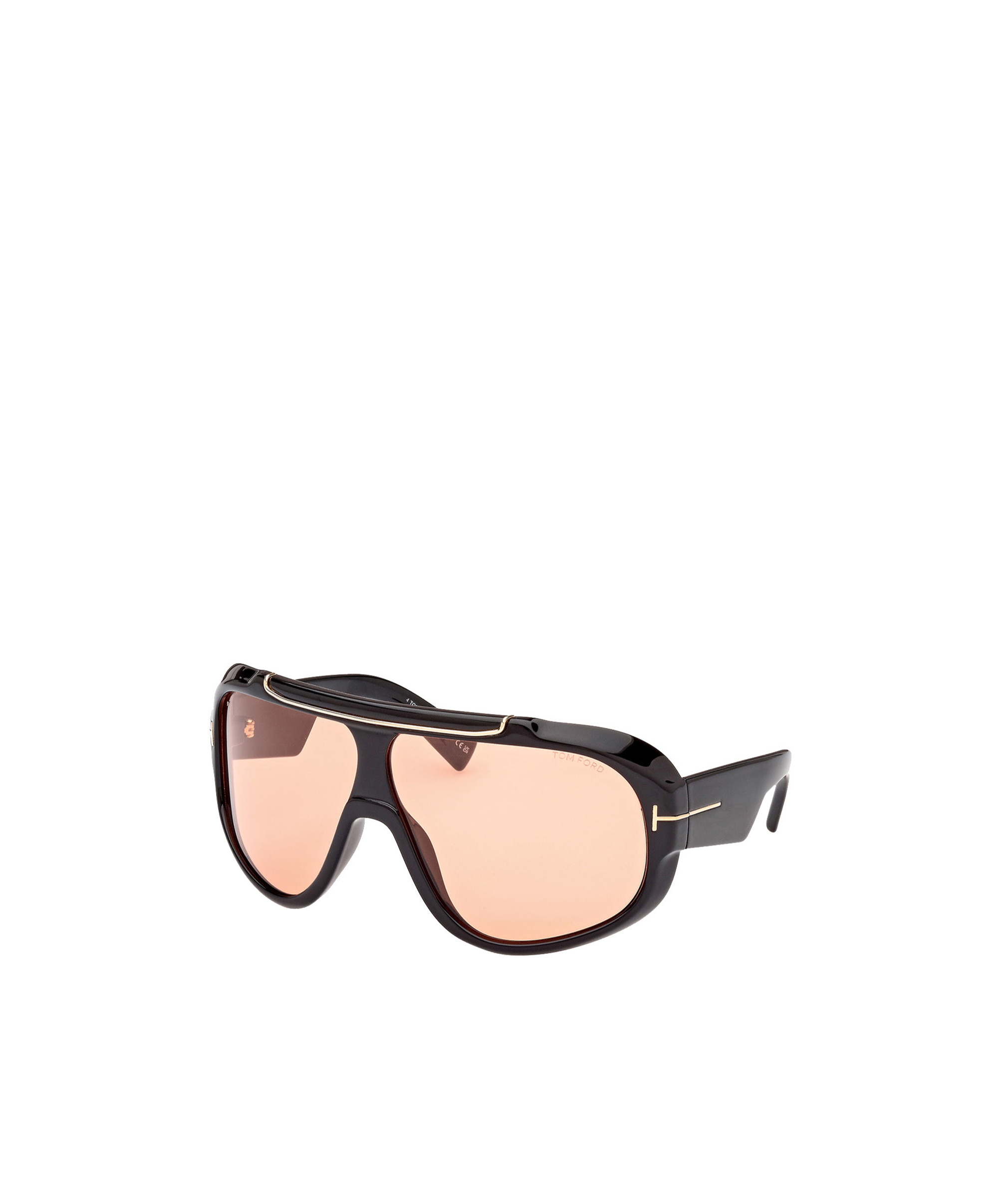 Tom Ford Eyewear Photochormatic Rellen Shield Frame Sunglasses In Nude