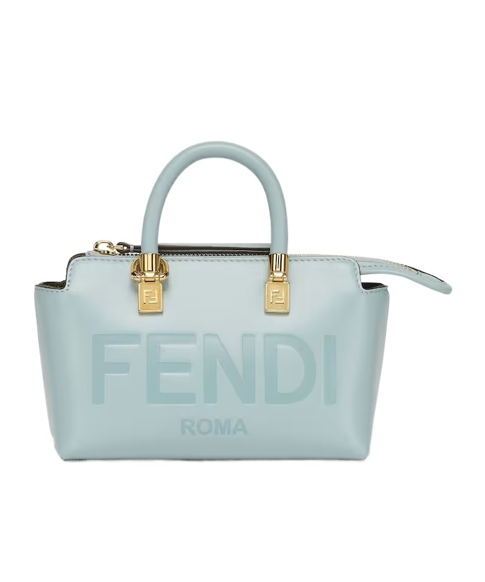 Fendi Small By The Way Leather Tote Bag In Green