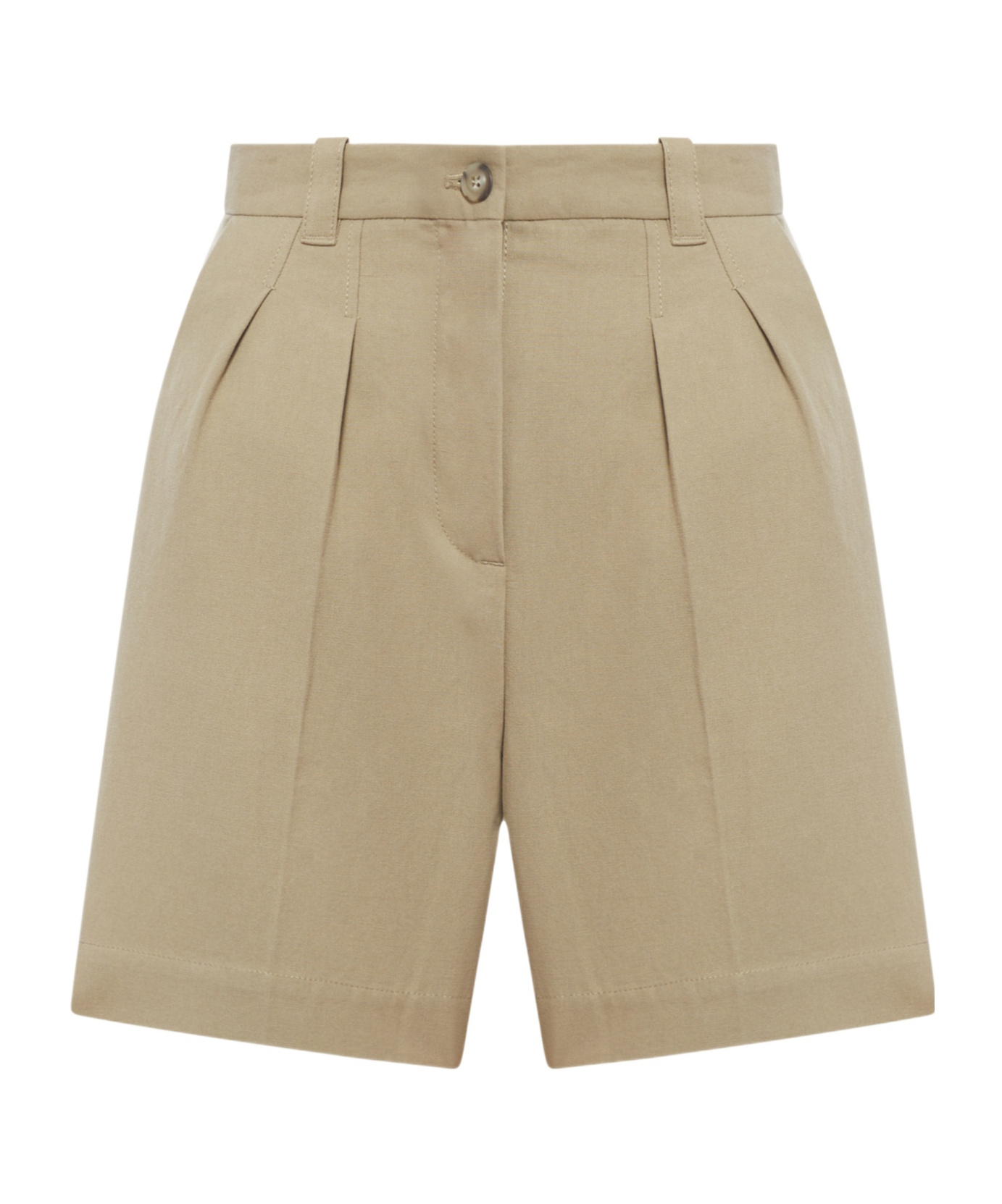 Apc A.p.c. Cotton And Linen Nola Shorts For In Nude
