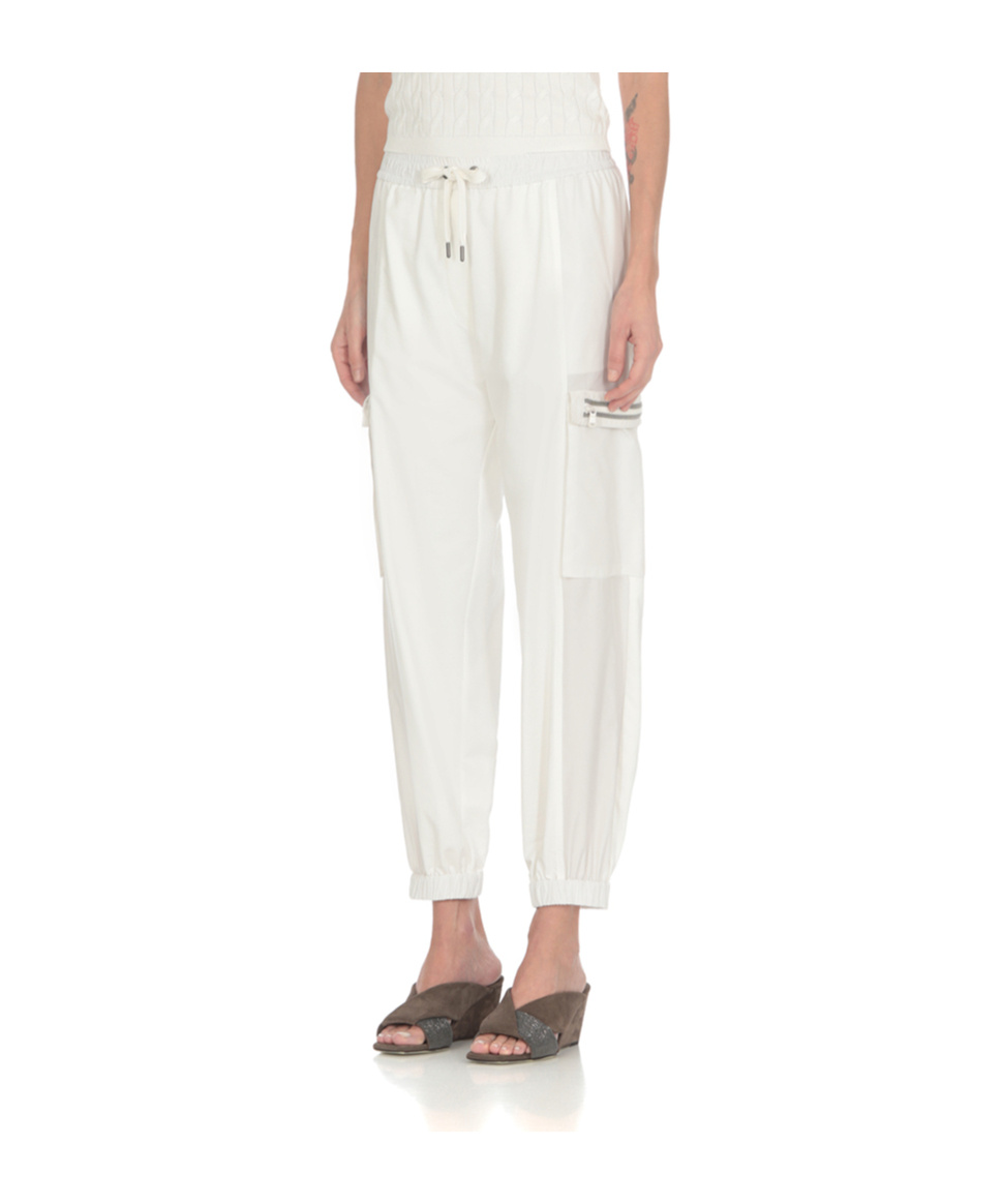 Brunello Cucinelli Cotton Pants In White