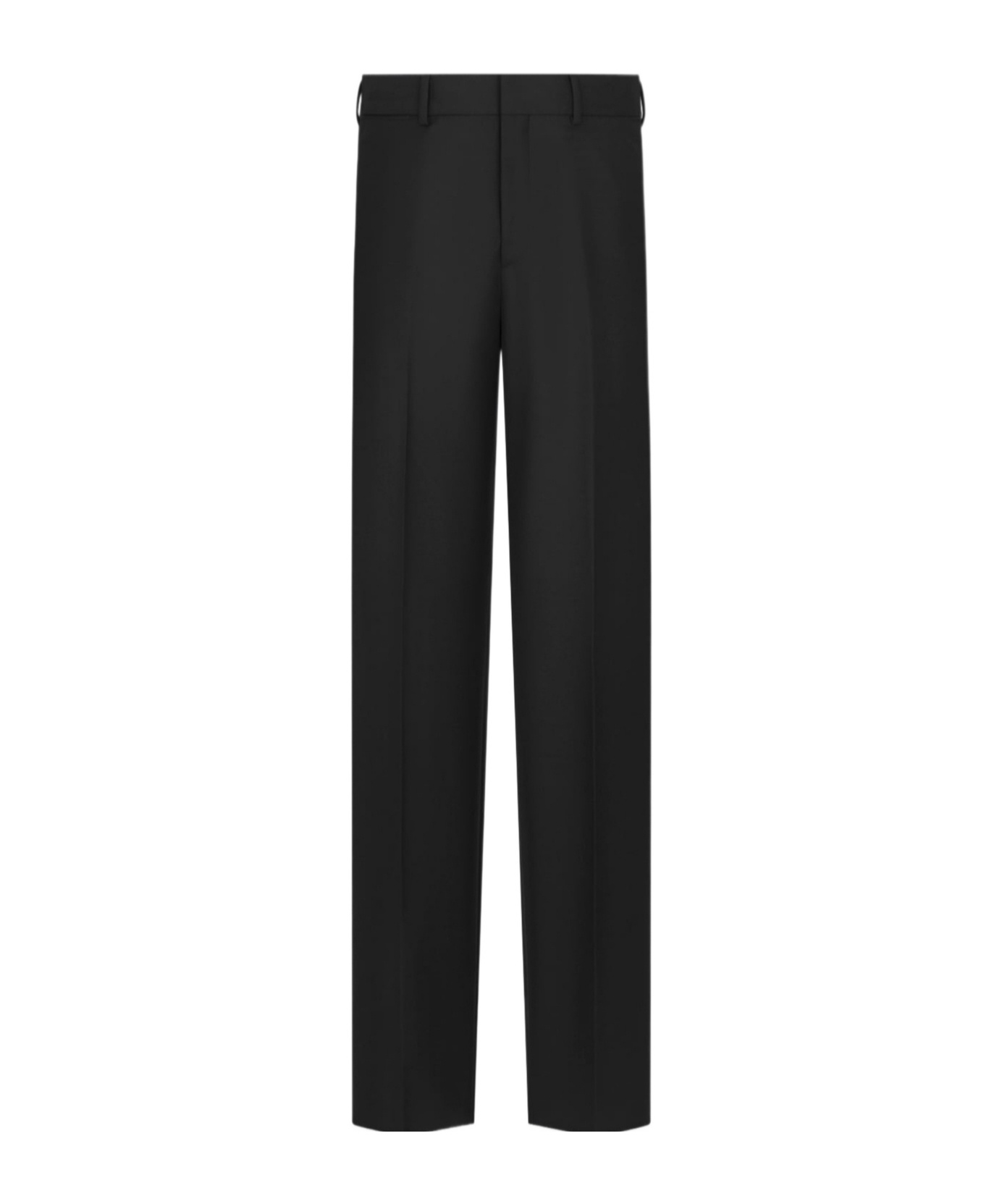 Dior Homme Pleat Detailed Straight Leg Trousers In Black
