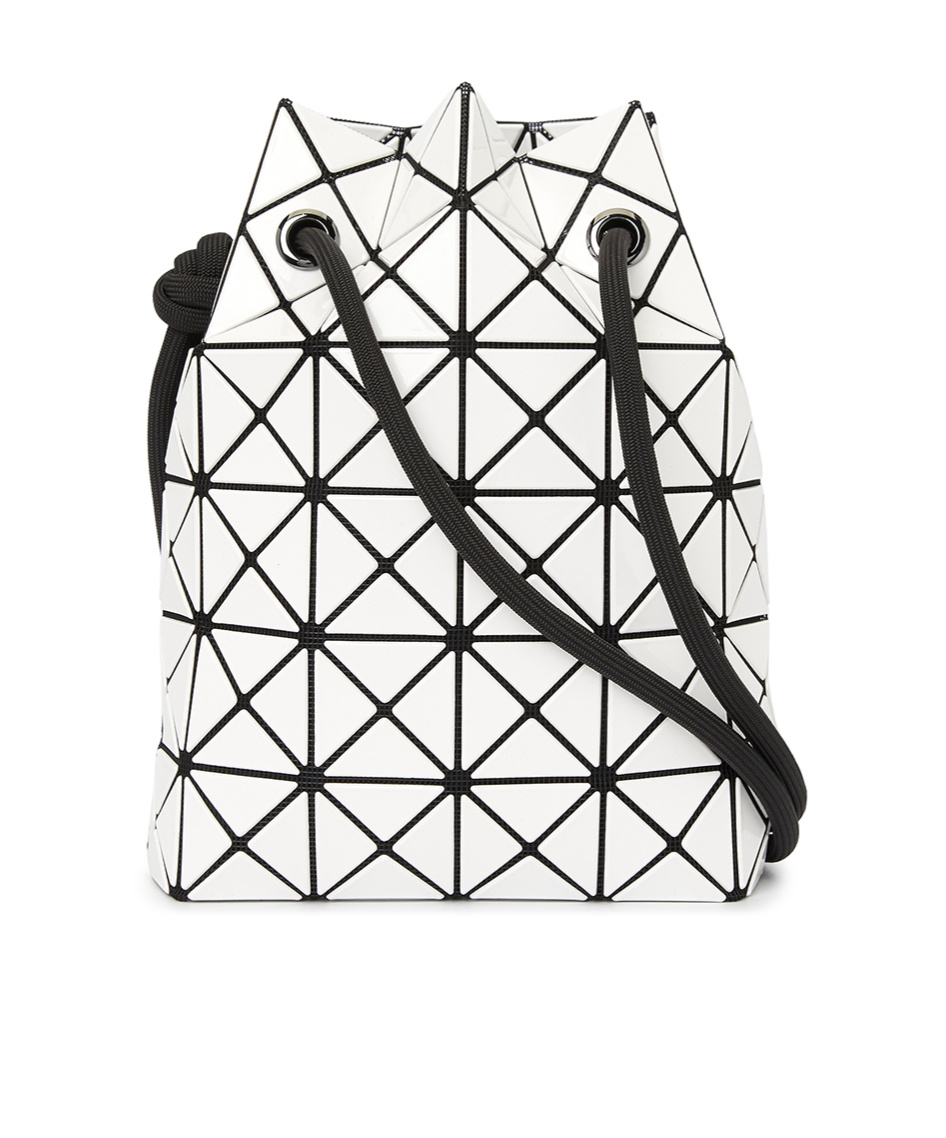 Bao Bao Issey Miyake Geometric Shoulder Bag In White