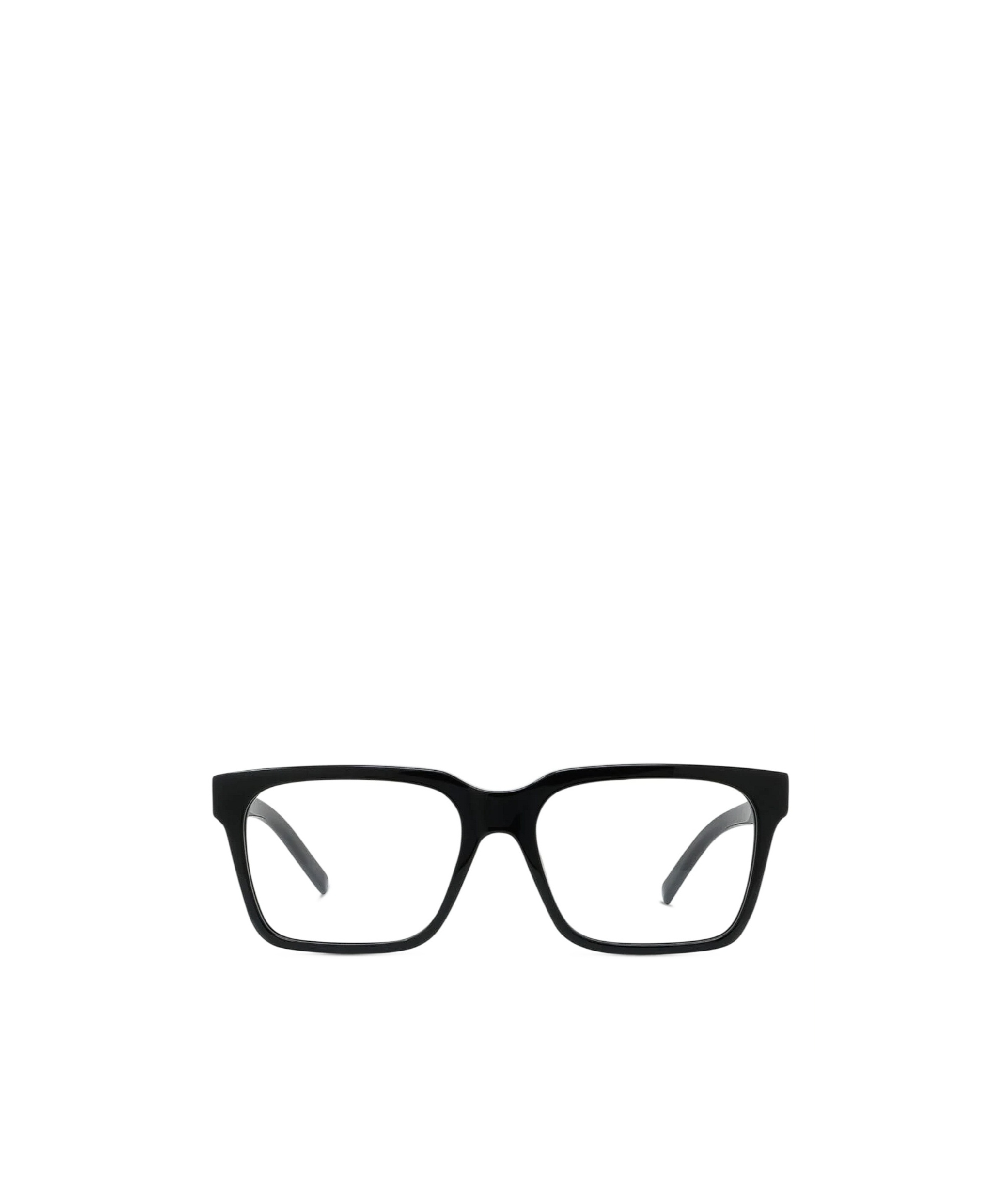 Givenchy Logo-engraved Square-frame Glasses In Black