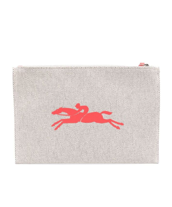 Longchamp Essential Canvas Pochette In White