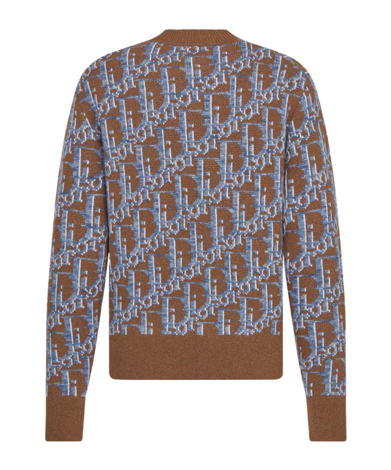 Dior Wool Jacquard Sweater In Multicolor