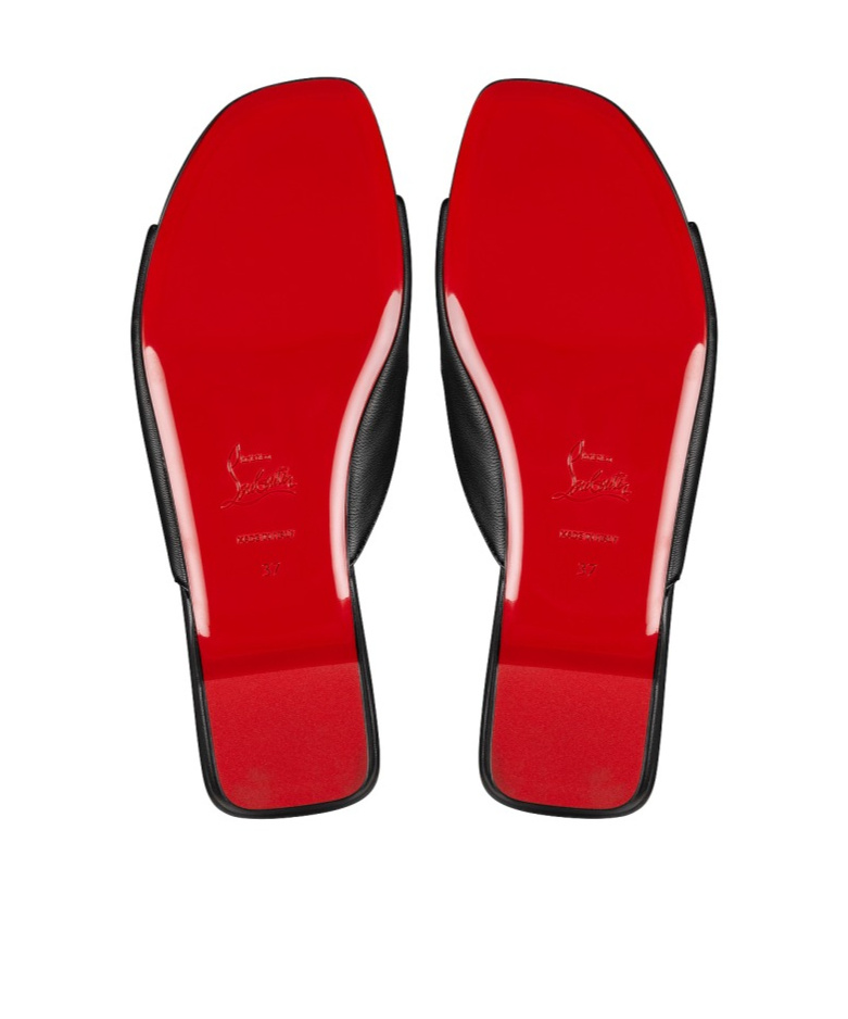 Christian Louboutin Miss Mj Mule Slippers In Black