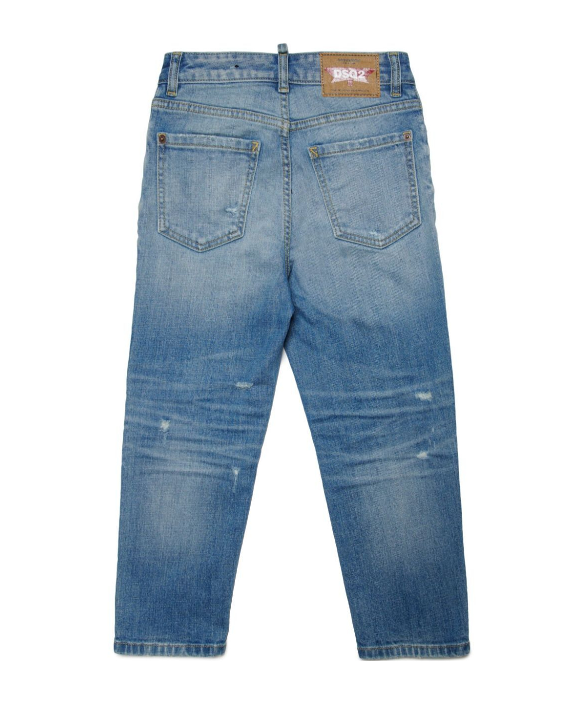 Dsquared2 Cotton Denim L.a Jeans In Blue