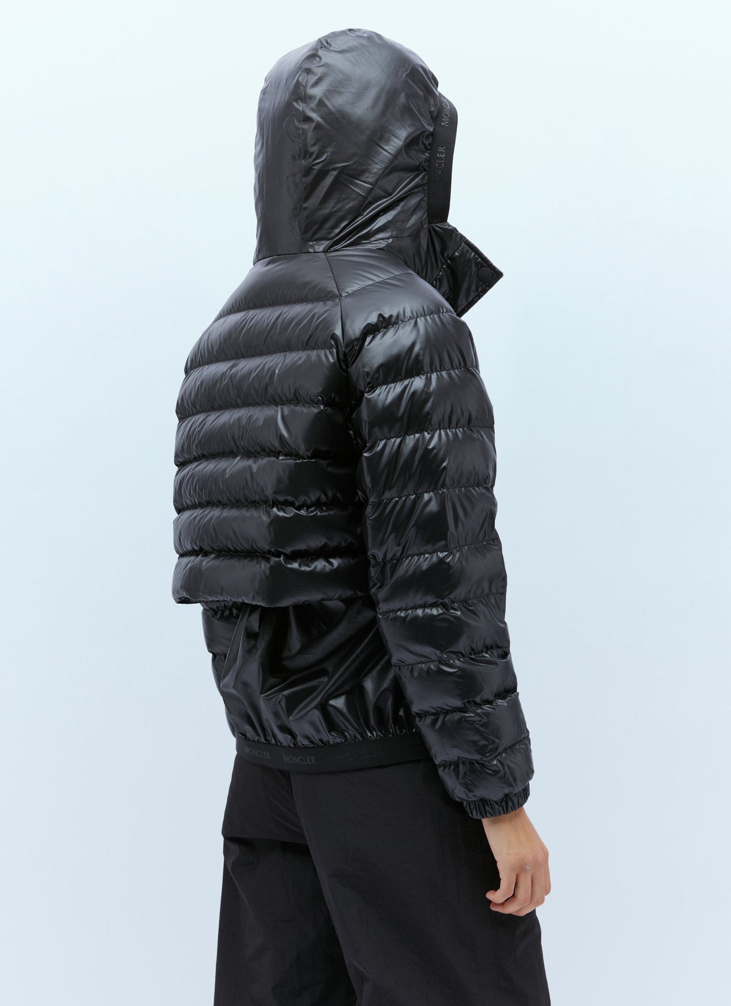 Shop Moncler Criseide Ripstop Quilted Jacket In Black