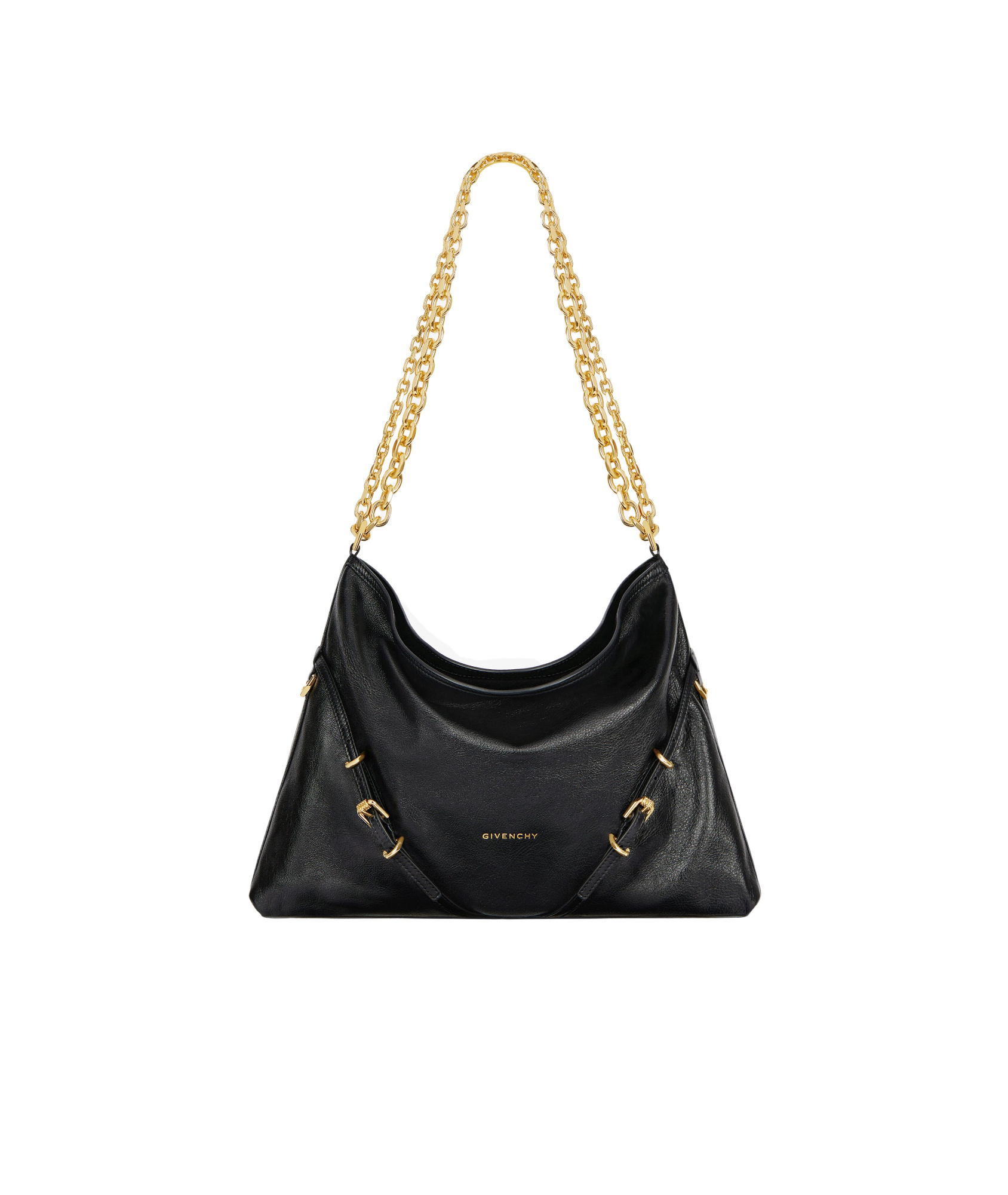 Givenchy Medium Voyou Chain Bag In Leather In Black