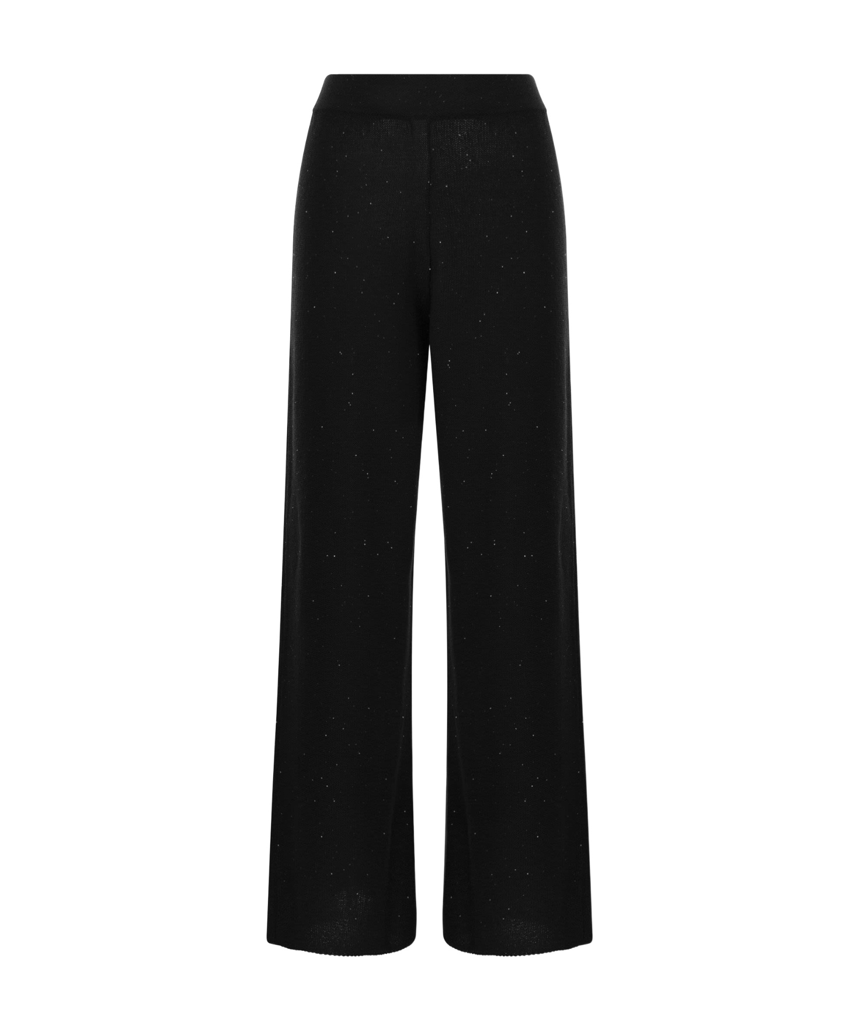 Fabiana Filippi Satin Trousers Loose Pockets In Black