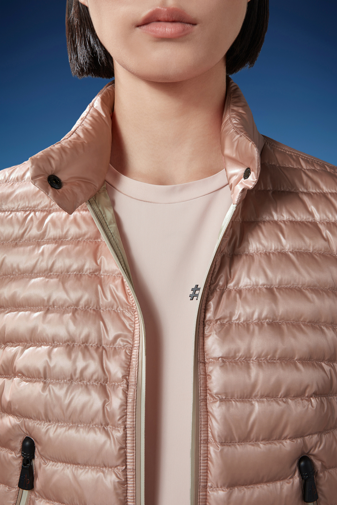Shop Moncler Pontaix Short Down Jacket In Pink