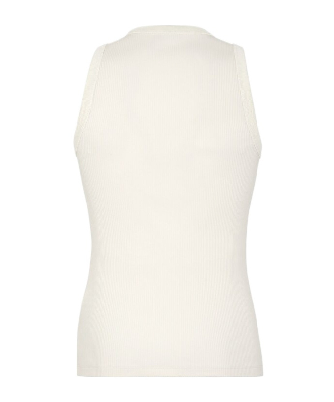Fendi Ff Logo Plaque Tank Top In White