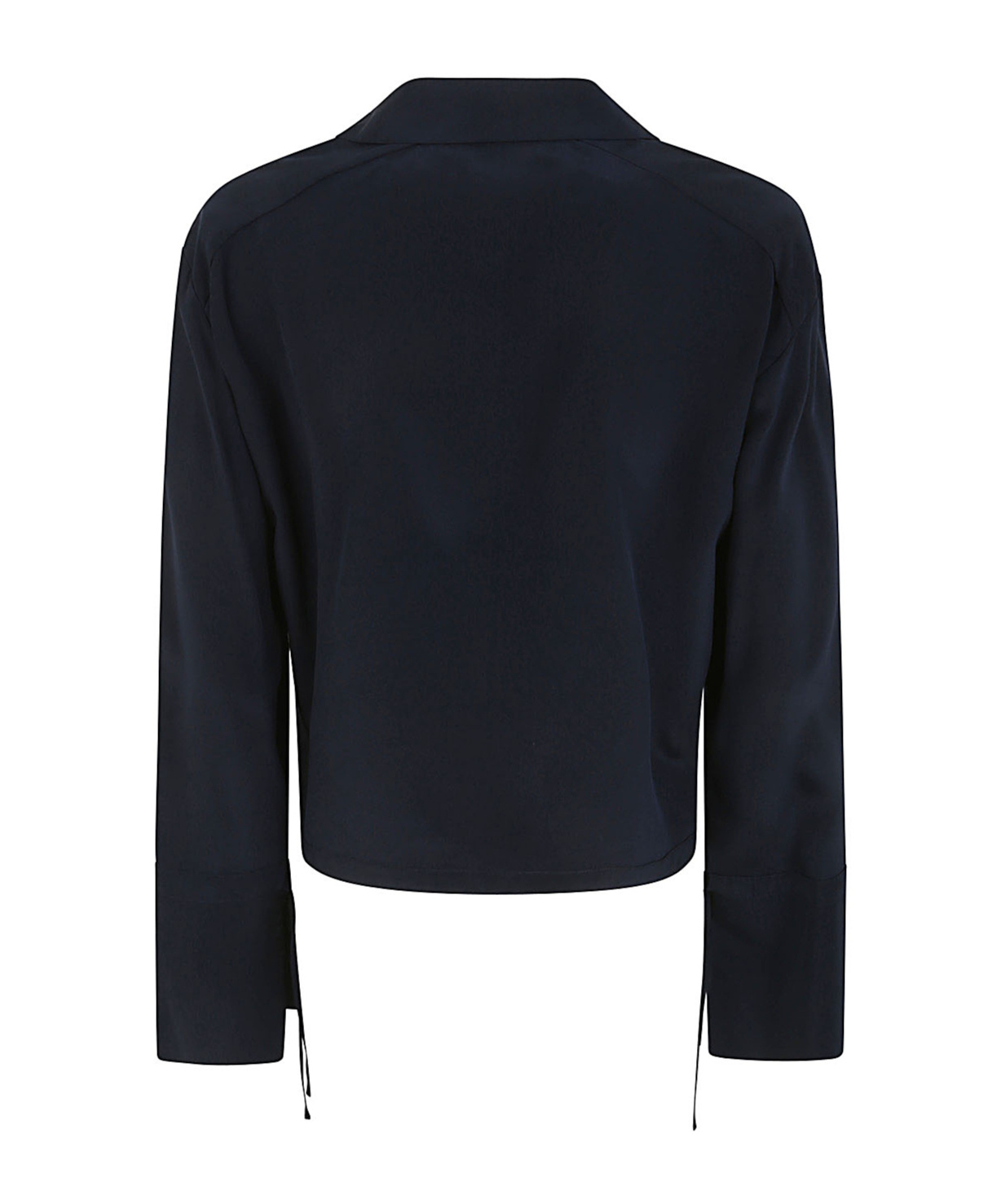Liviana Conti Elastic Bottom Shirt In Black