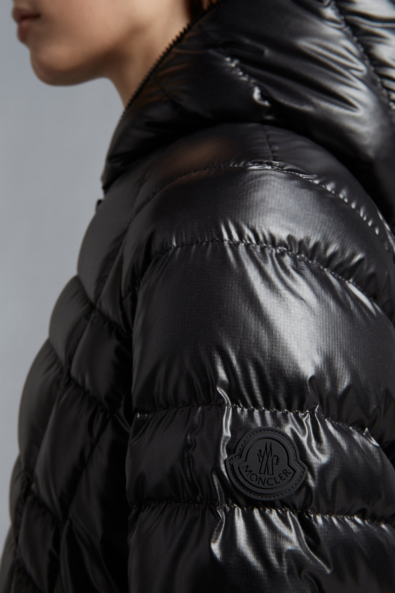 Moncler Narlay Padded Down Jacket In Black