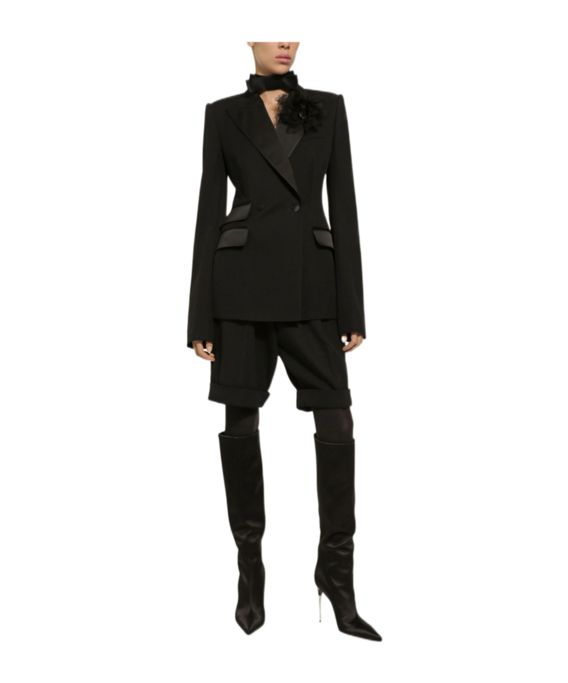 Dolce & Gabbana Double Breasted Jacket In Black
