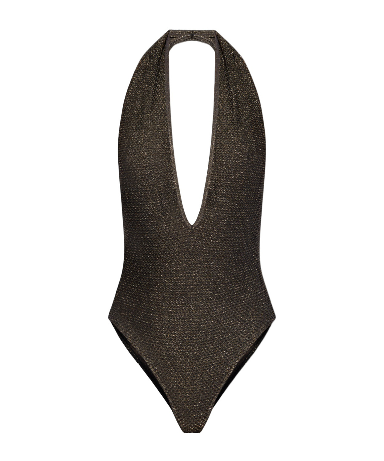 Shop Palm Angels Open Back One Piece Swimsuit In Black