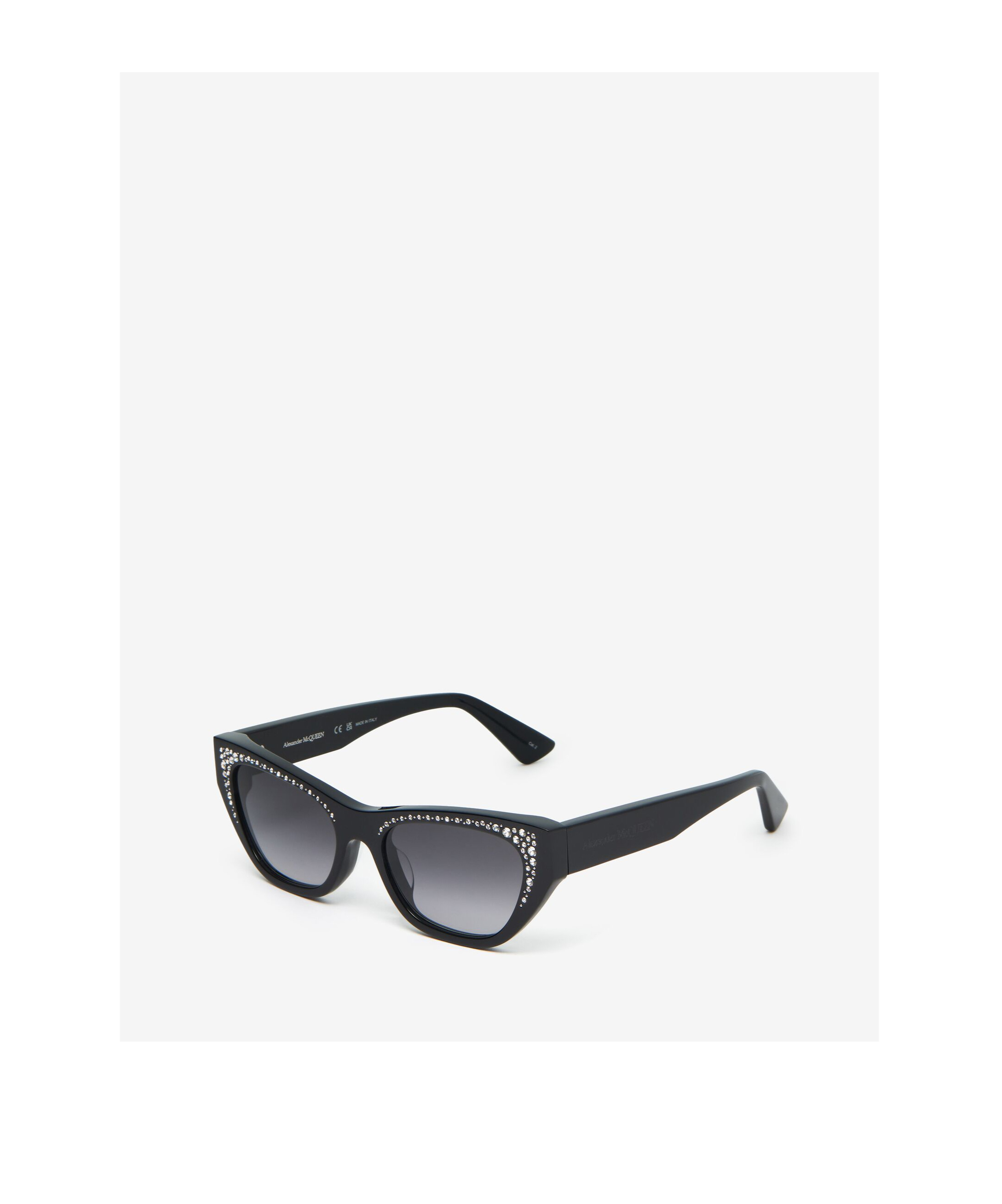 Alexander Mcqueen Eyewear Cat-eye Sunglasses In Gray