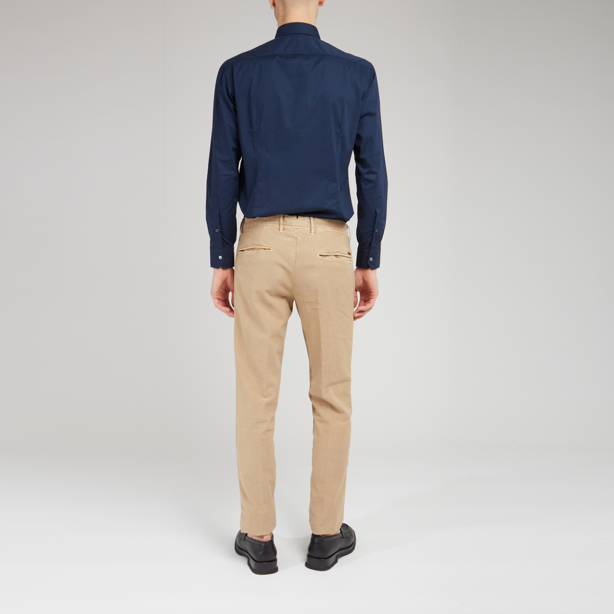 Salvatore Piccolo Buckle Long-sleeved Shirt In Blue