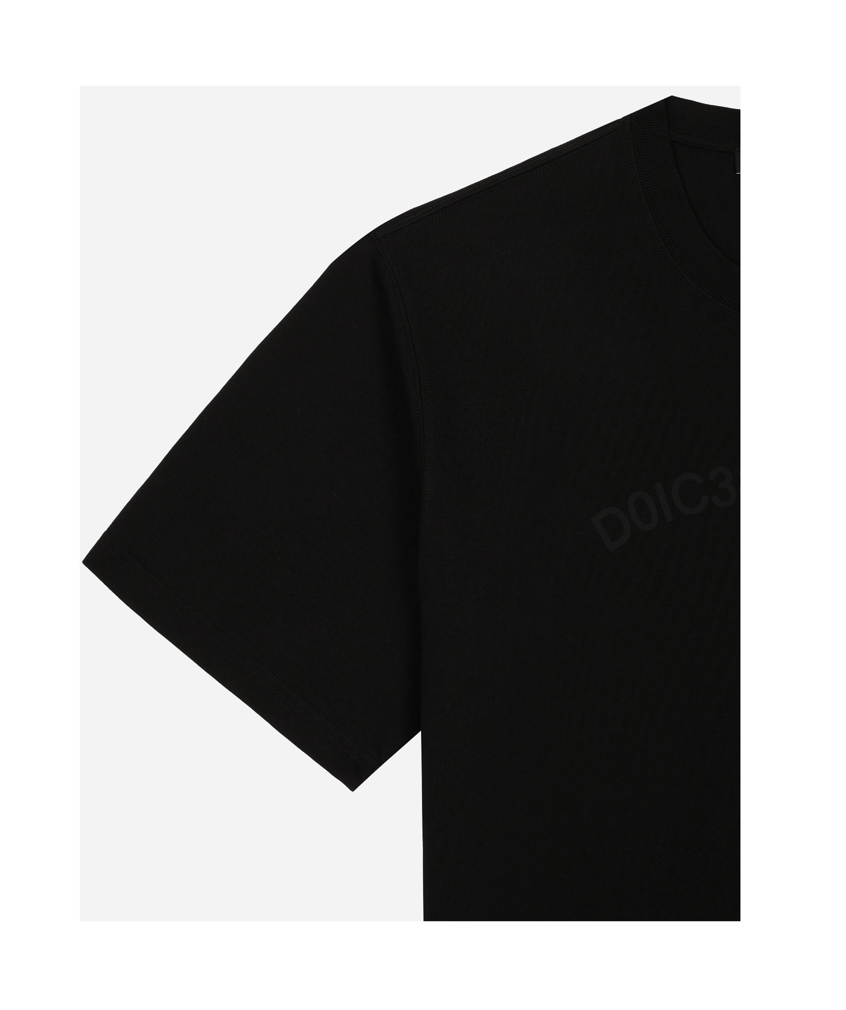 Dolce & Gabbana Jersey Crewneck T-shirt In Black