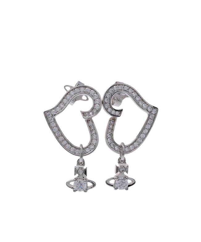 Vivienne Westwood Pattern Earrings In Gray