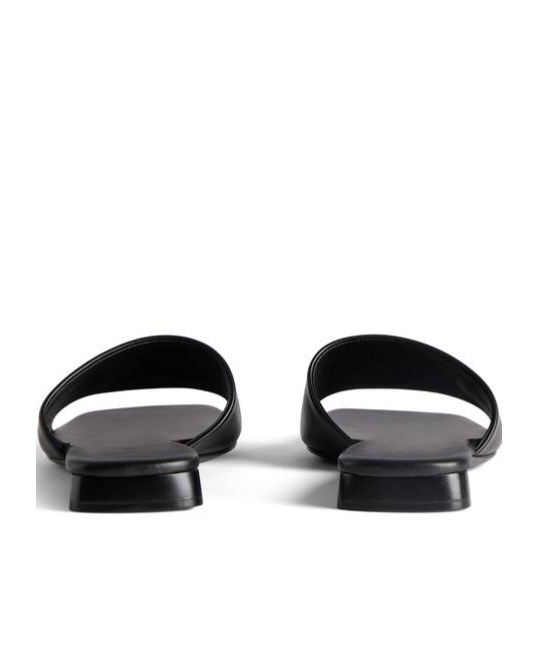 Shop Balenciaga Women's Duty Free Flat Sandal In Black