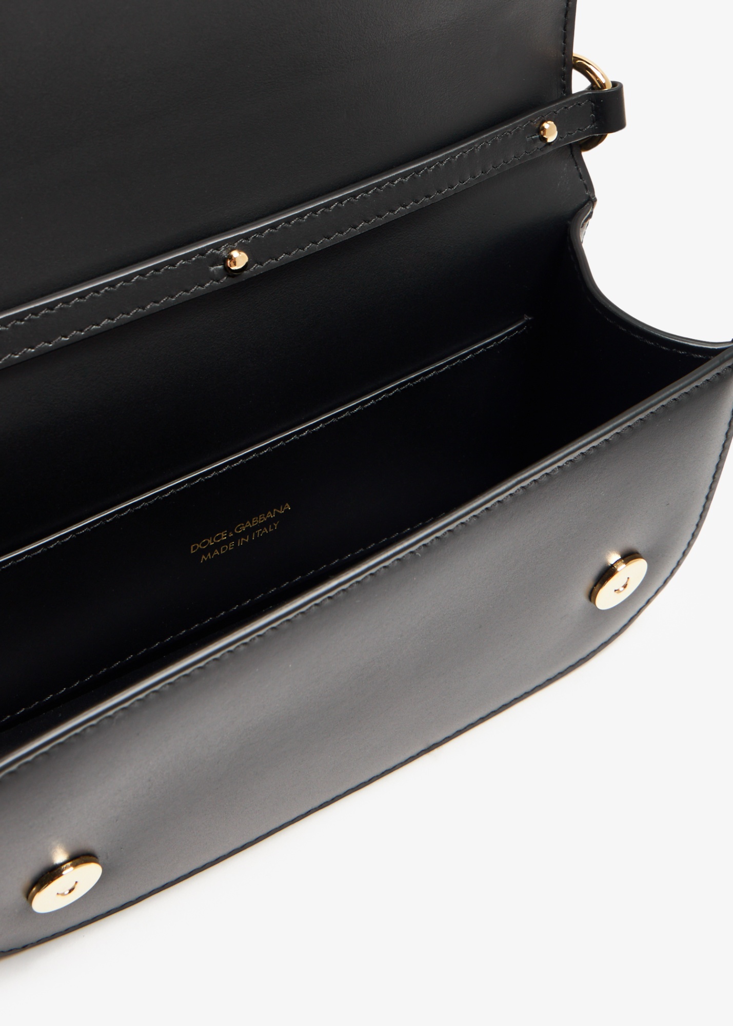 Dolce & Gabbana Dg-plaque Cross Body Bag In Black