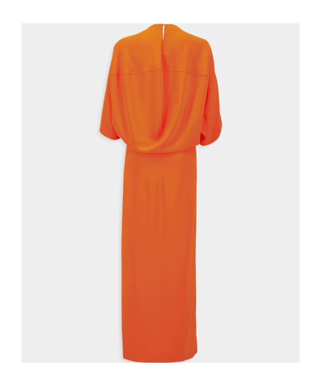 Stella Mccartney Half-sleeve Maxi Dress In Orange