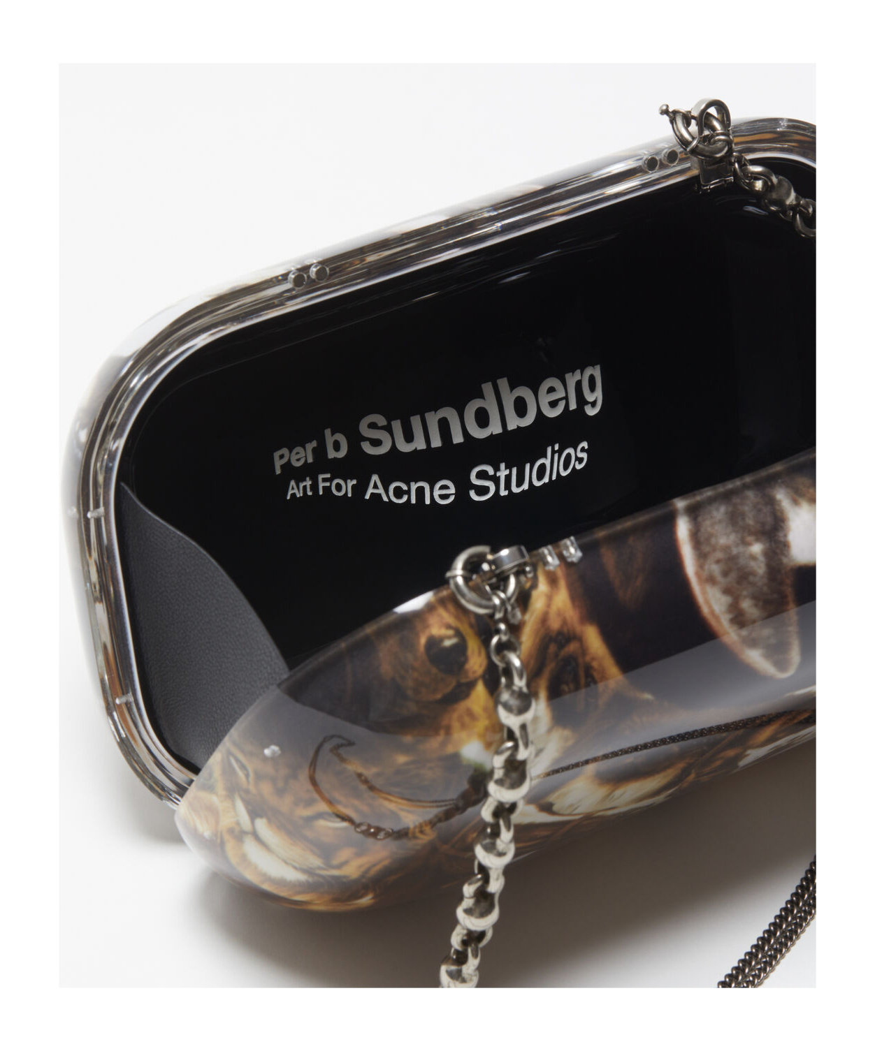 Shop Acne Studios Animal-print Clutch In Multicolor