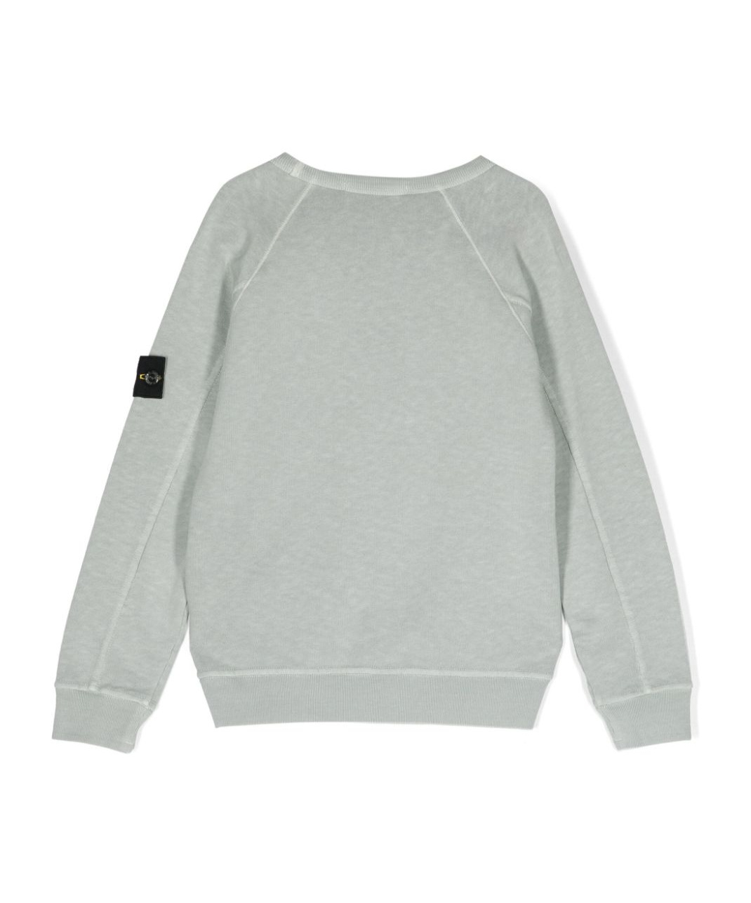 Stone Island Compass-patch Crewneck Sweatshirt In Gray