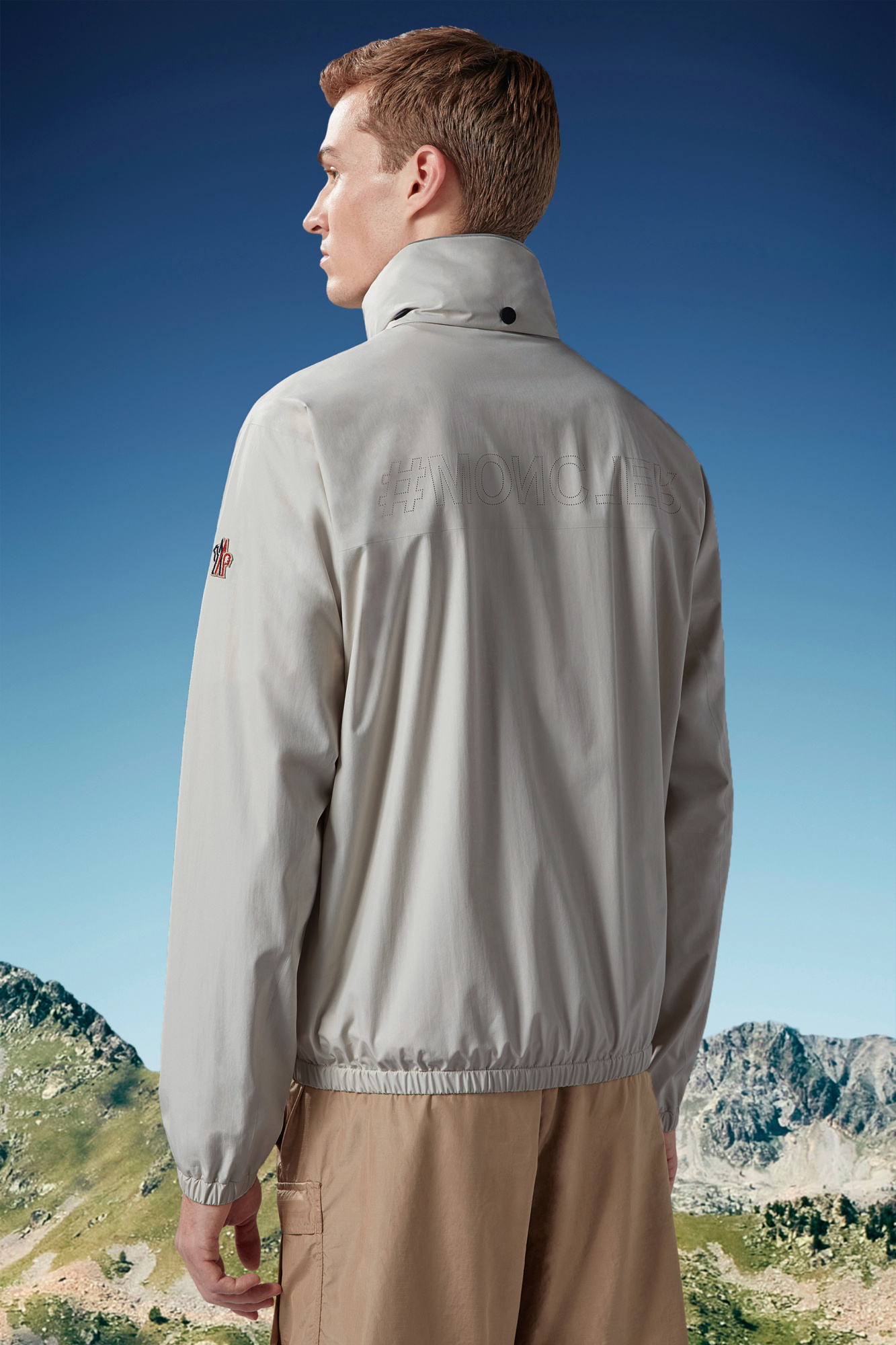 Moncler Veille Zip-up Jacket In Gray