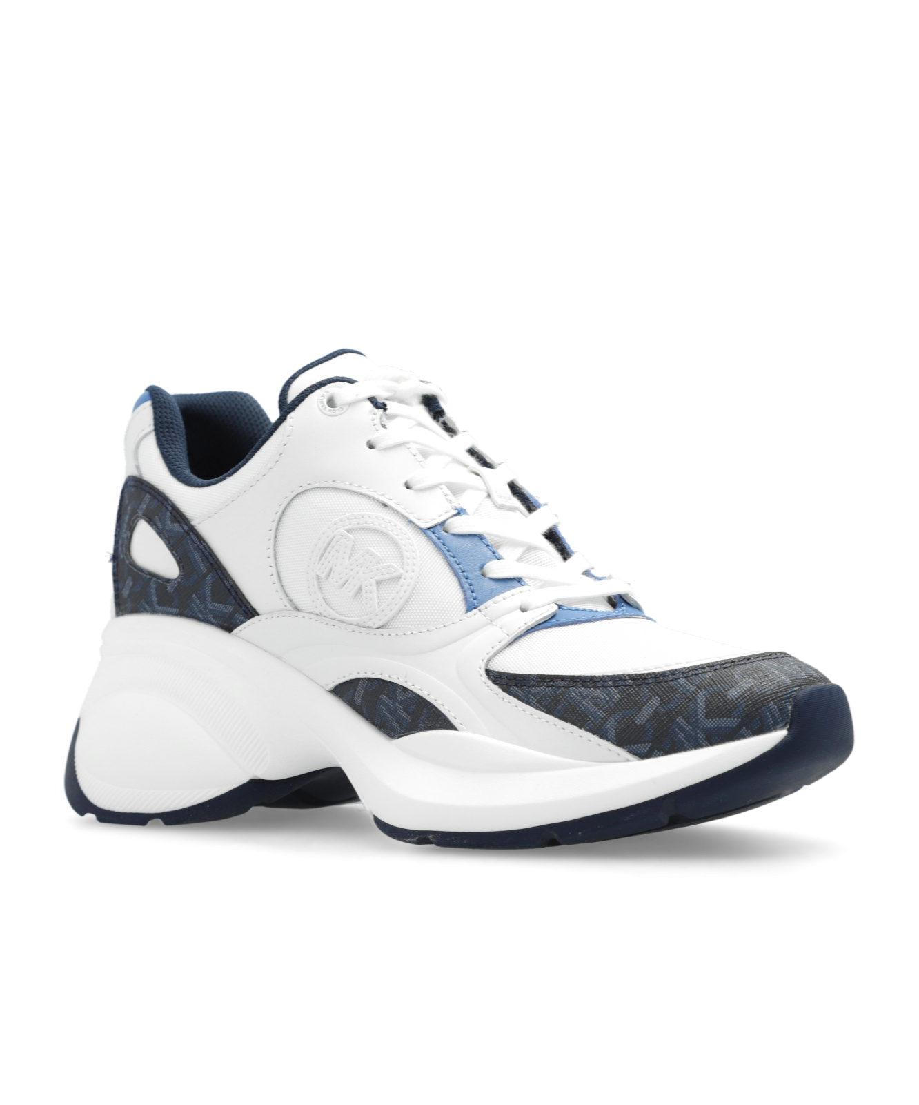 Michael Kors Zuma Panelled Sneakers In White